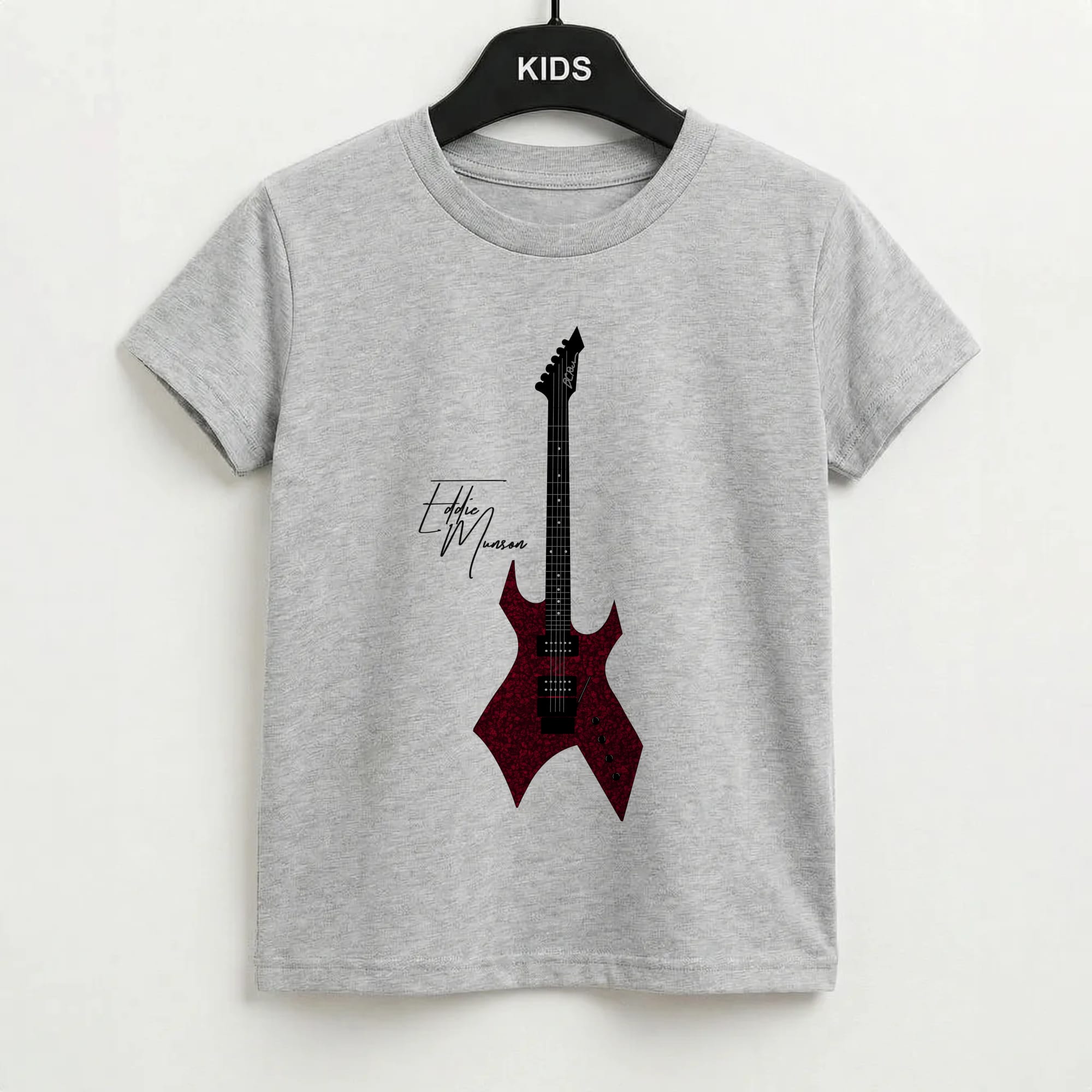 Eddie Munson Guitar Kids T-Shirt