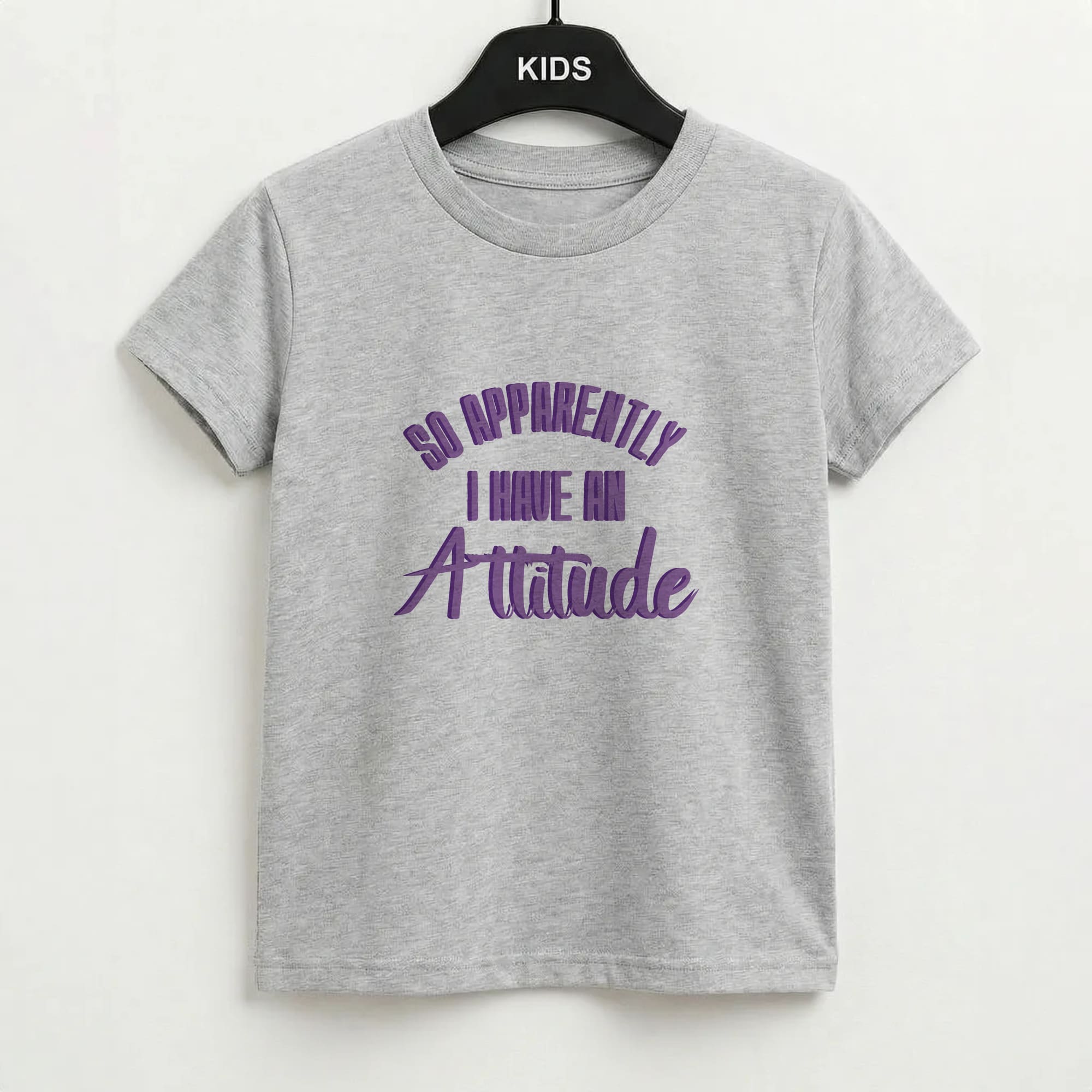 Apprently I Have An Attitude - Funny Quotes Kids T-Shirt