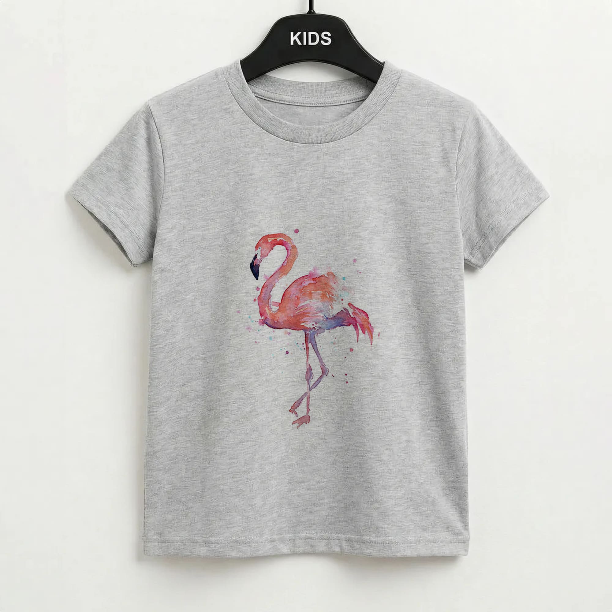 Watercolour Flamingo Painting Kids T-Shirt