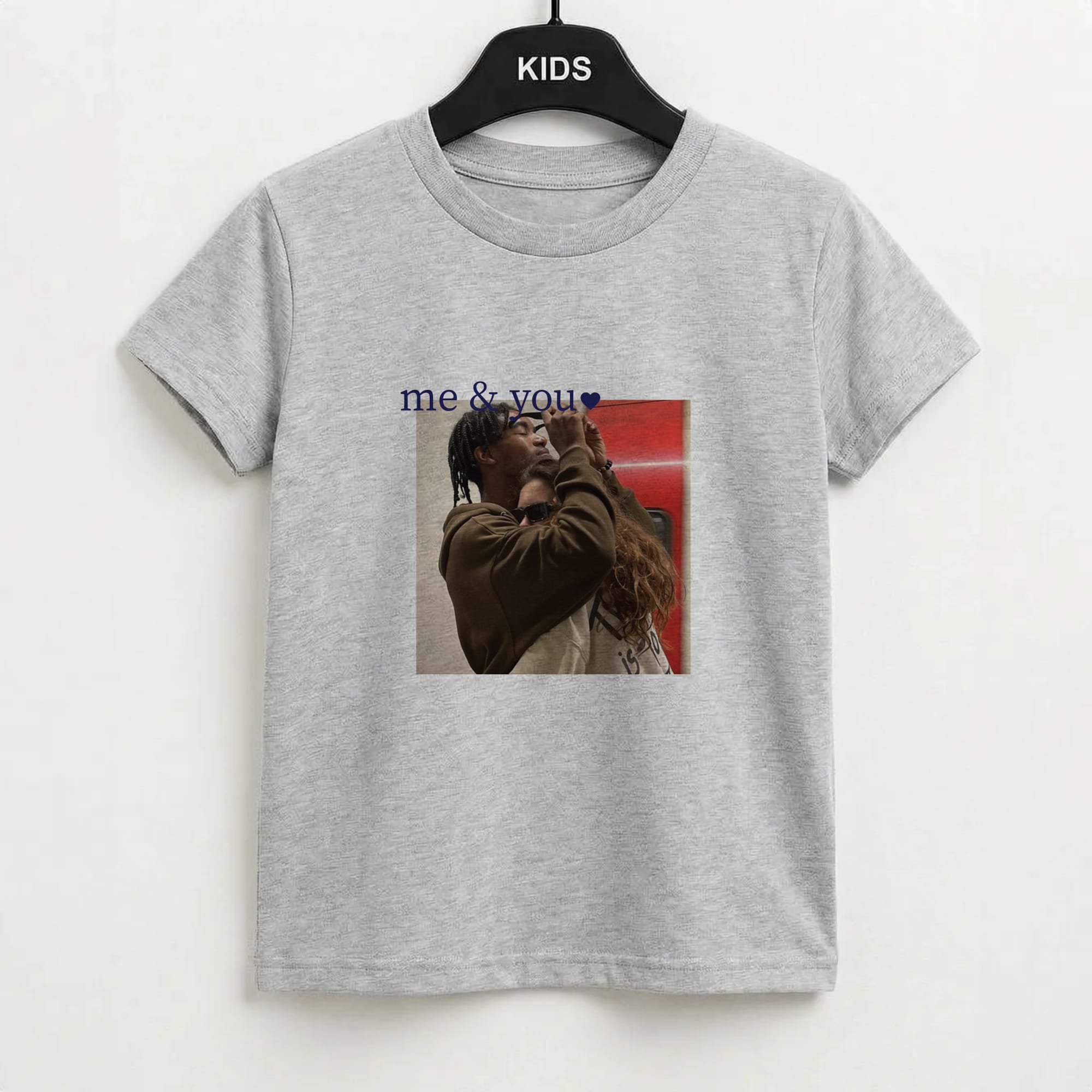 Me And You - Personalised Couples Kids T-Shirt