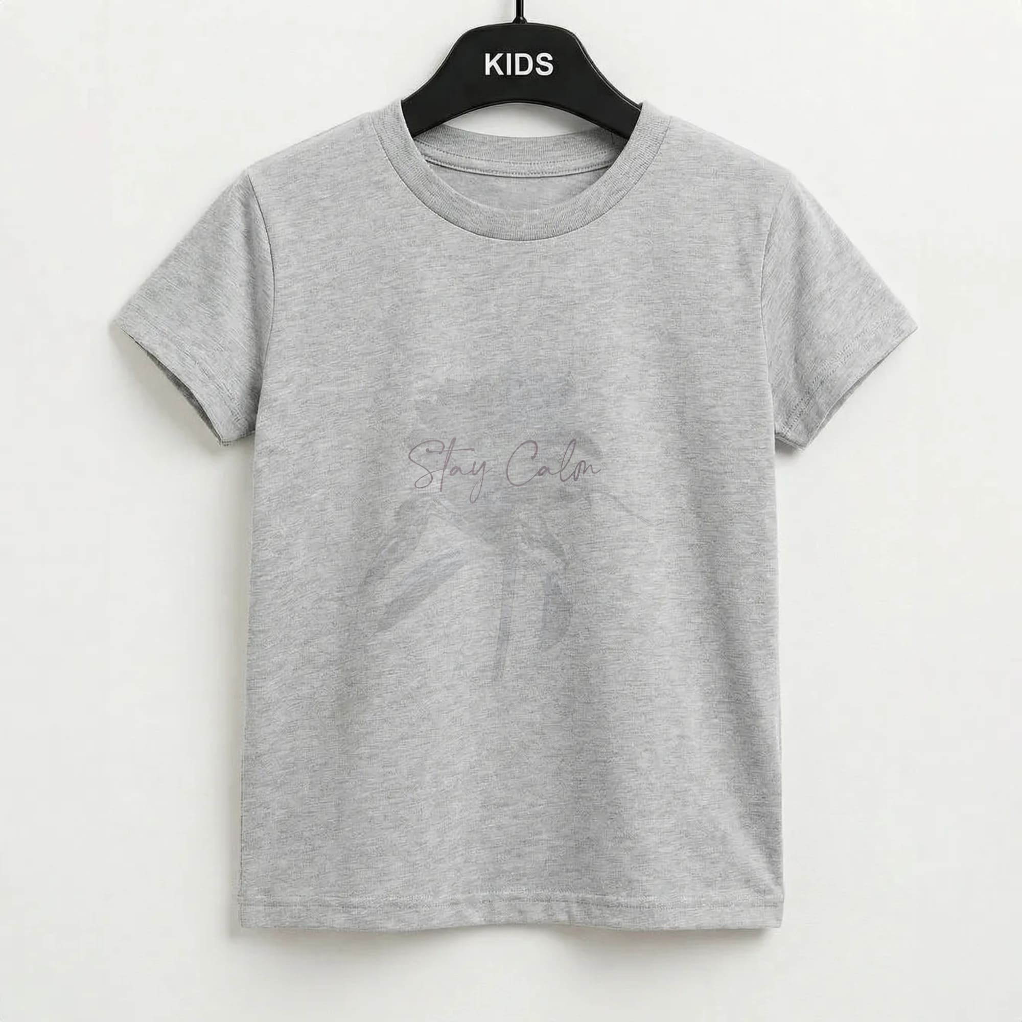 Mauve Stay Calm Kids T-Shirt