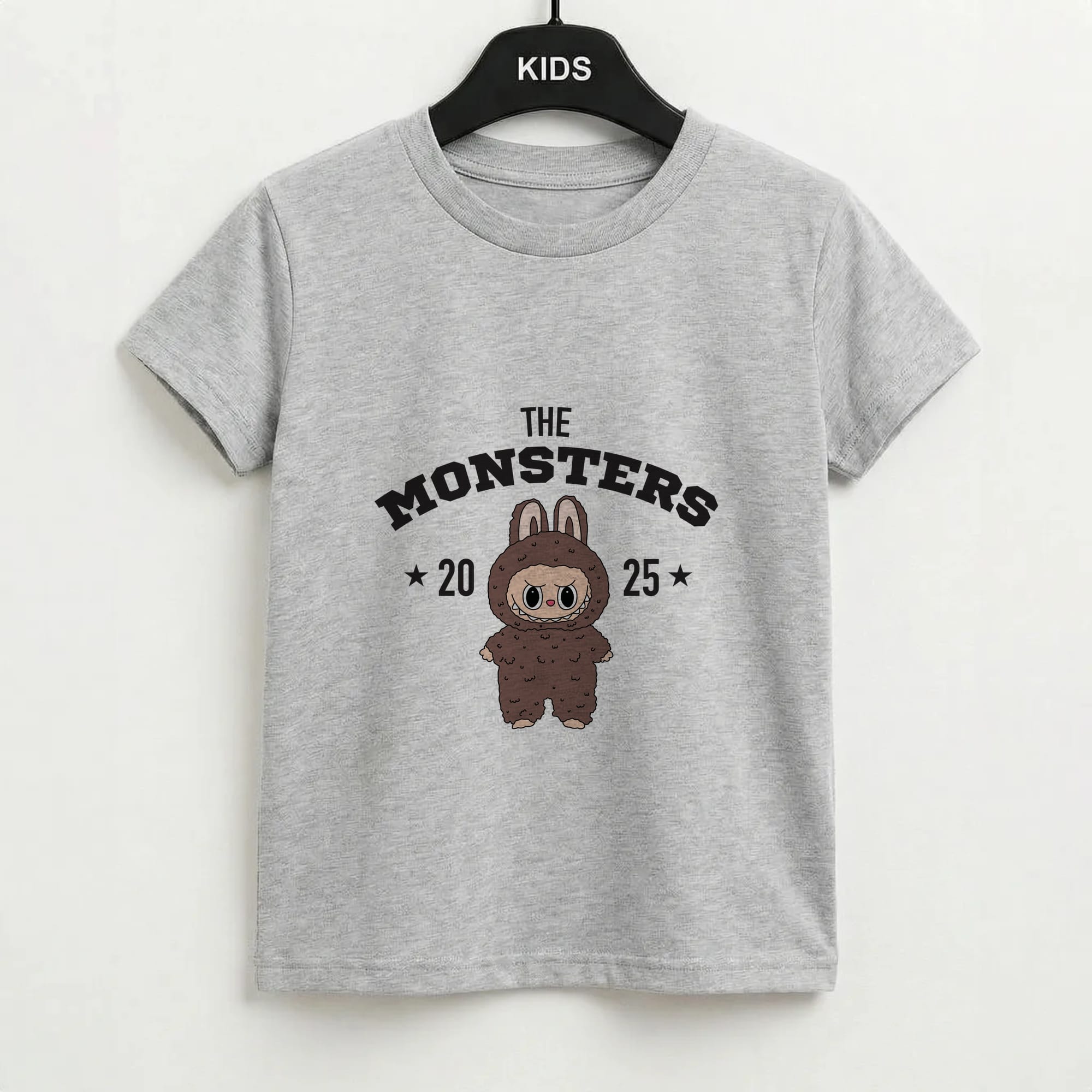 Cute Monster 2025 Biege Kids T-Shirt