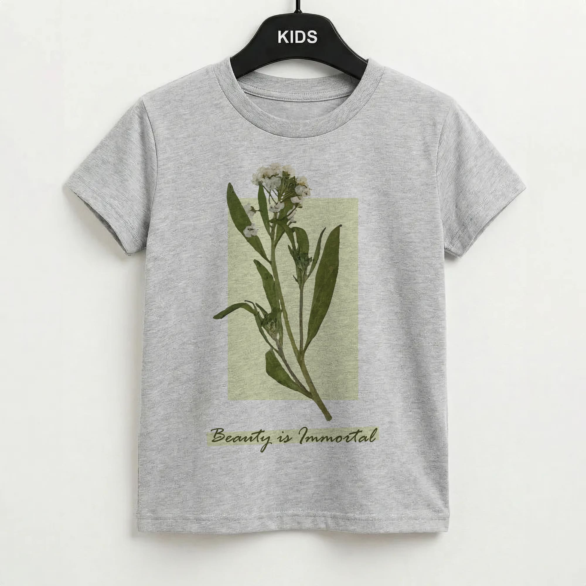Beauty Is Immortal Press Flower Kids T-Shirt