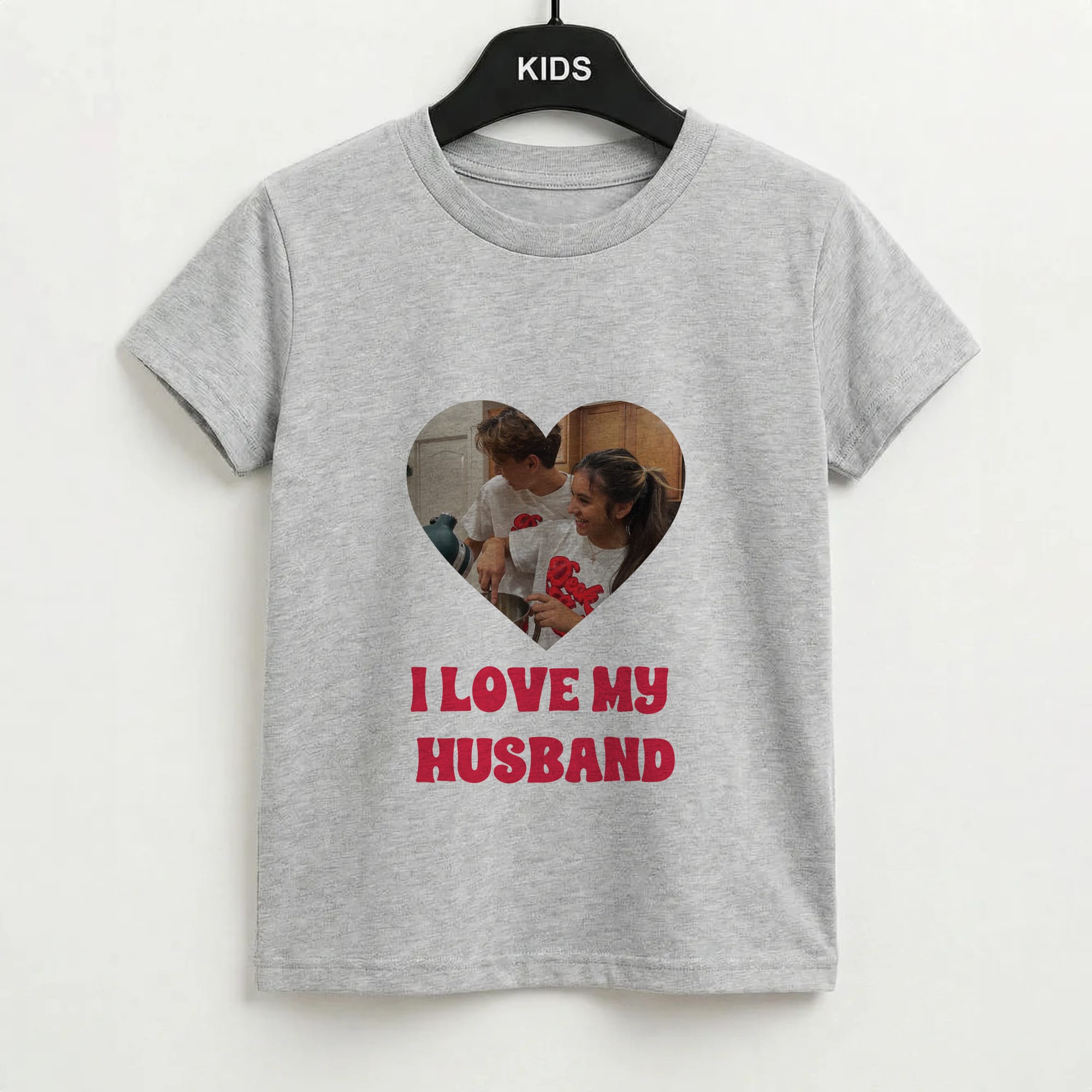 I Love My Husband - Personalised Couples Kids T-Shirt