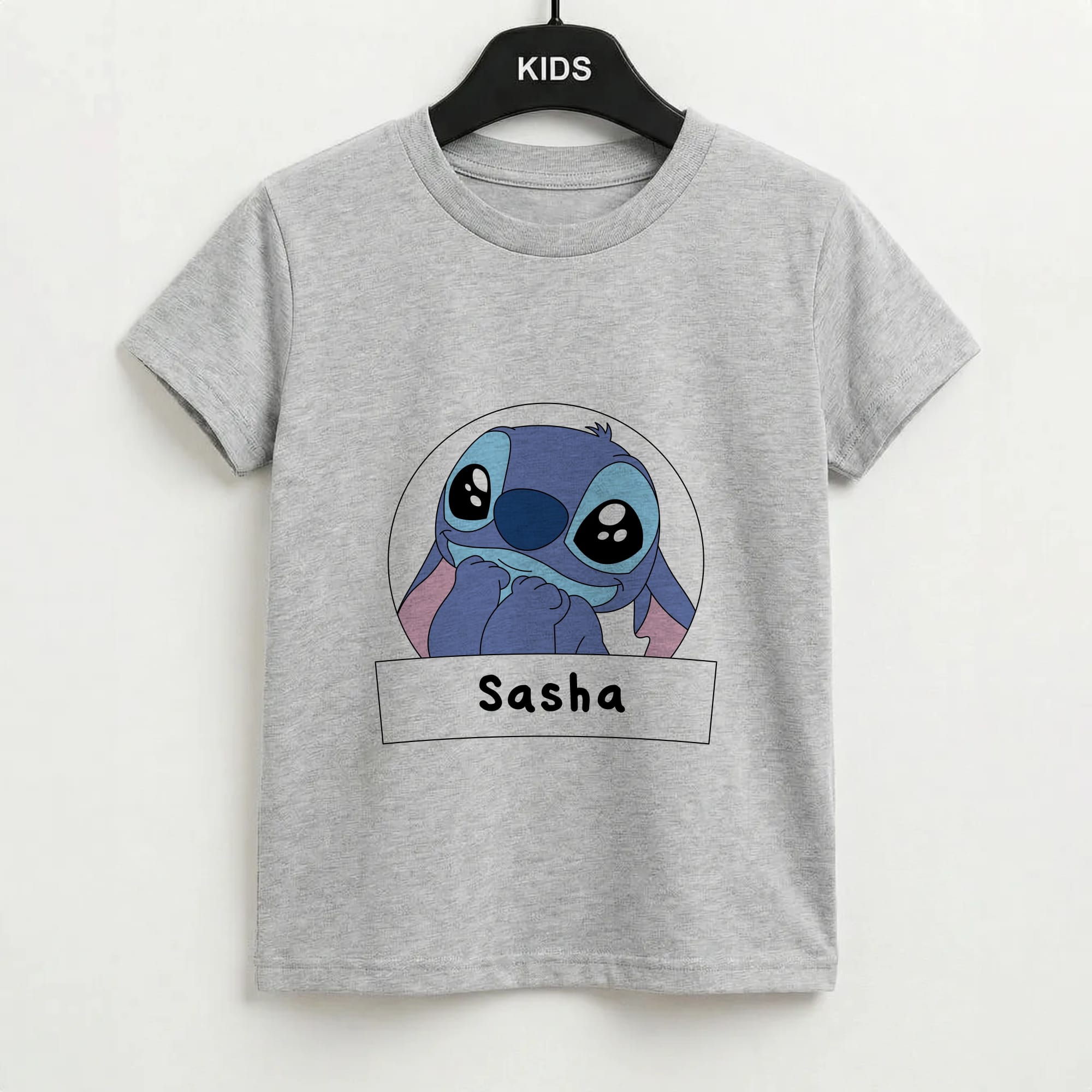 Personalised Cute Blue Alien Kids T-Shirt