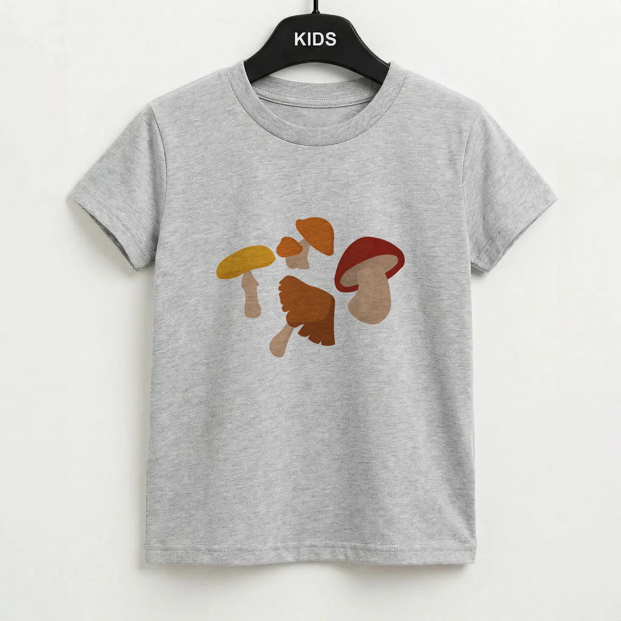 Mushroom Pattern - Autumn Kids T-Shirt