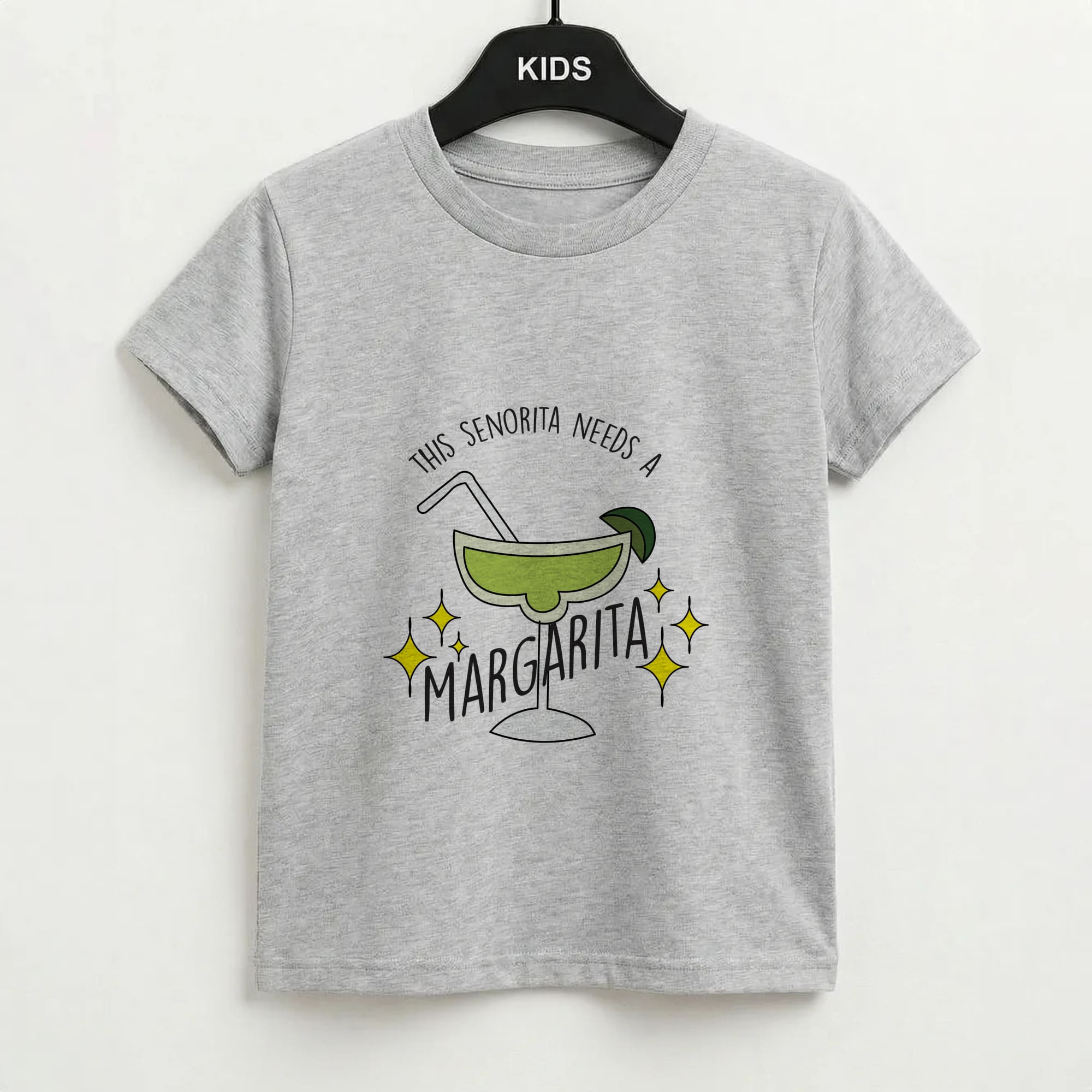This Senorita Needs A Margarita - Funny Quotes Kids T-Shirt