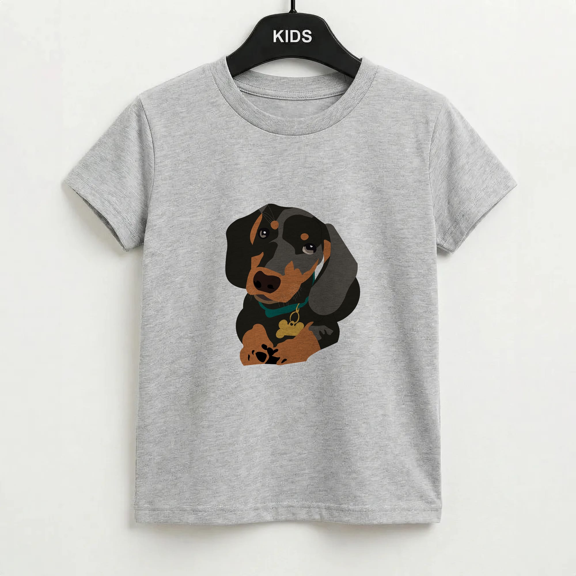 Black & brown - Dachshunds Kids T-Shirt