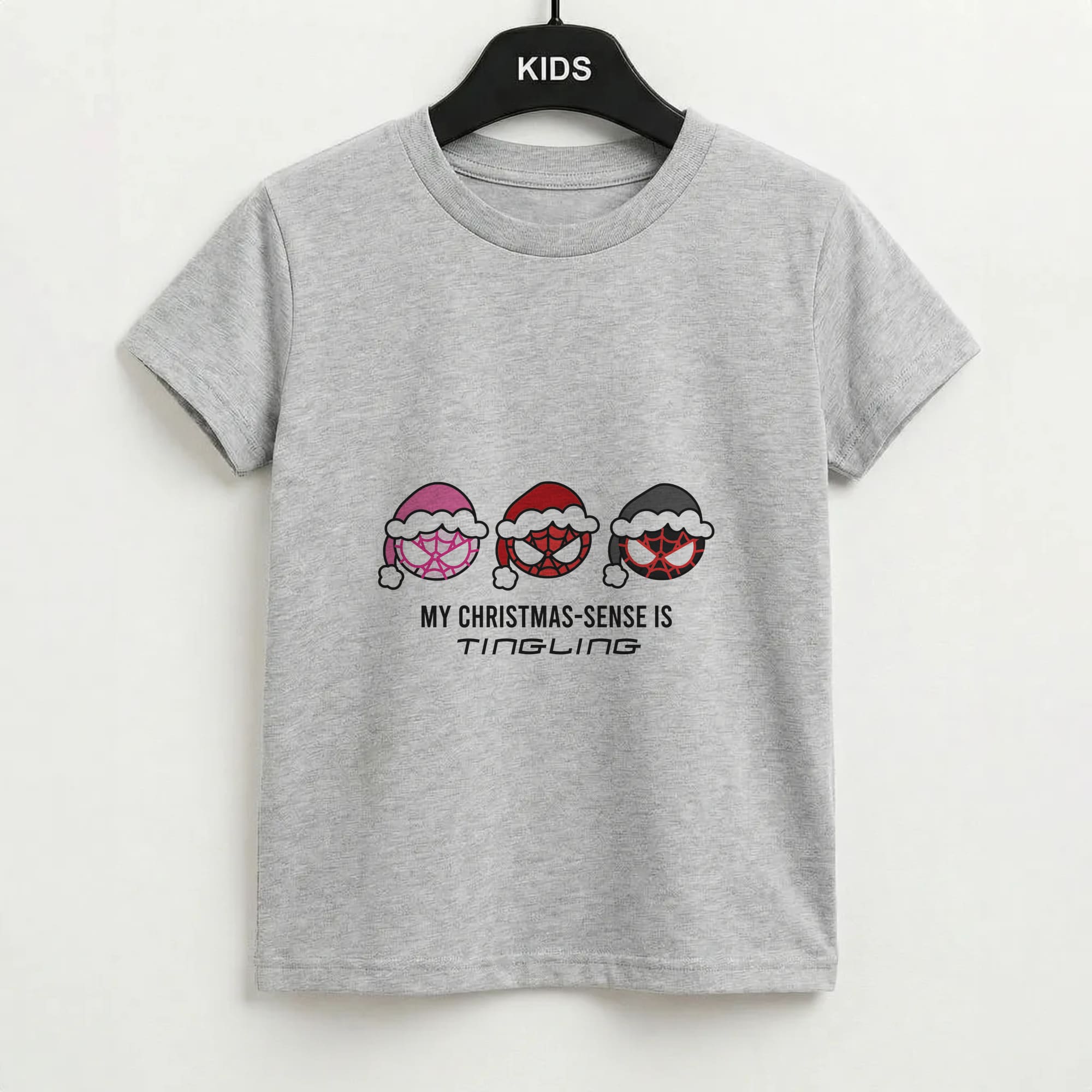 Spider Hero Christmas Sense Kids T-Shirt