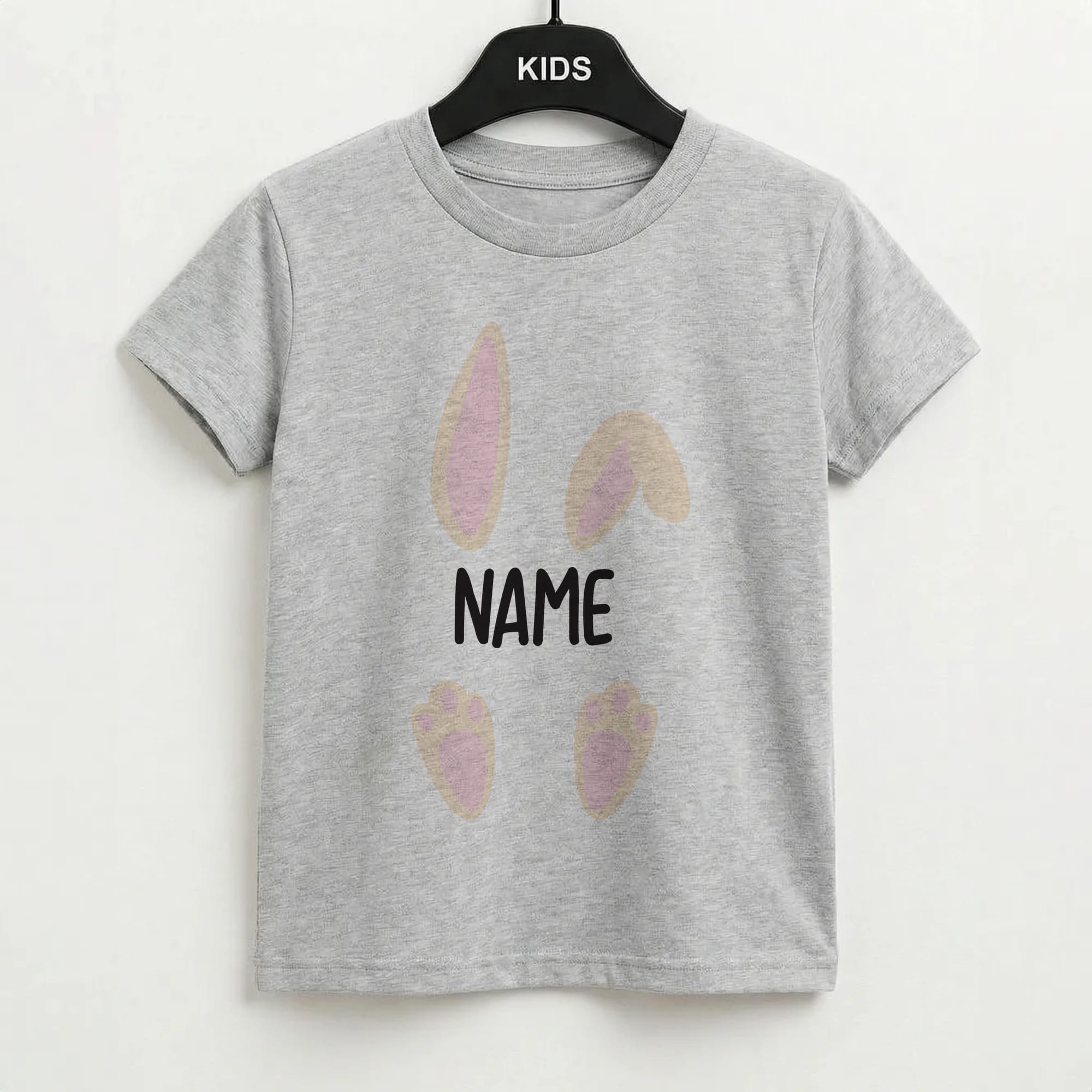 White Bunny Personalised Kids T-Shirt