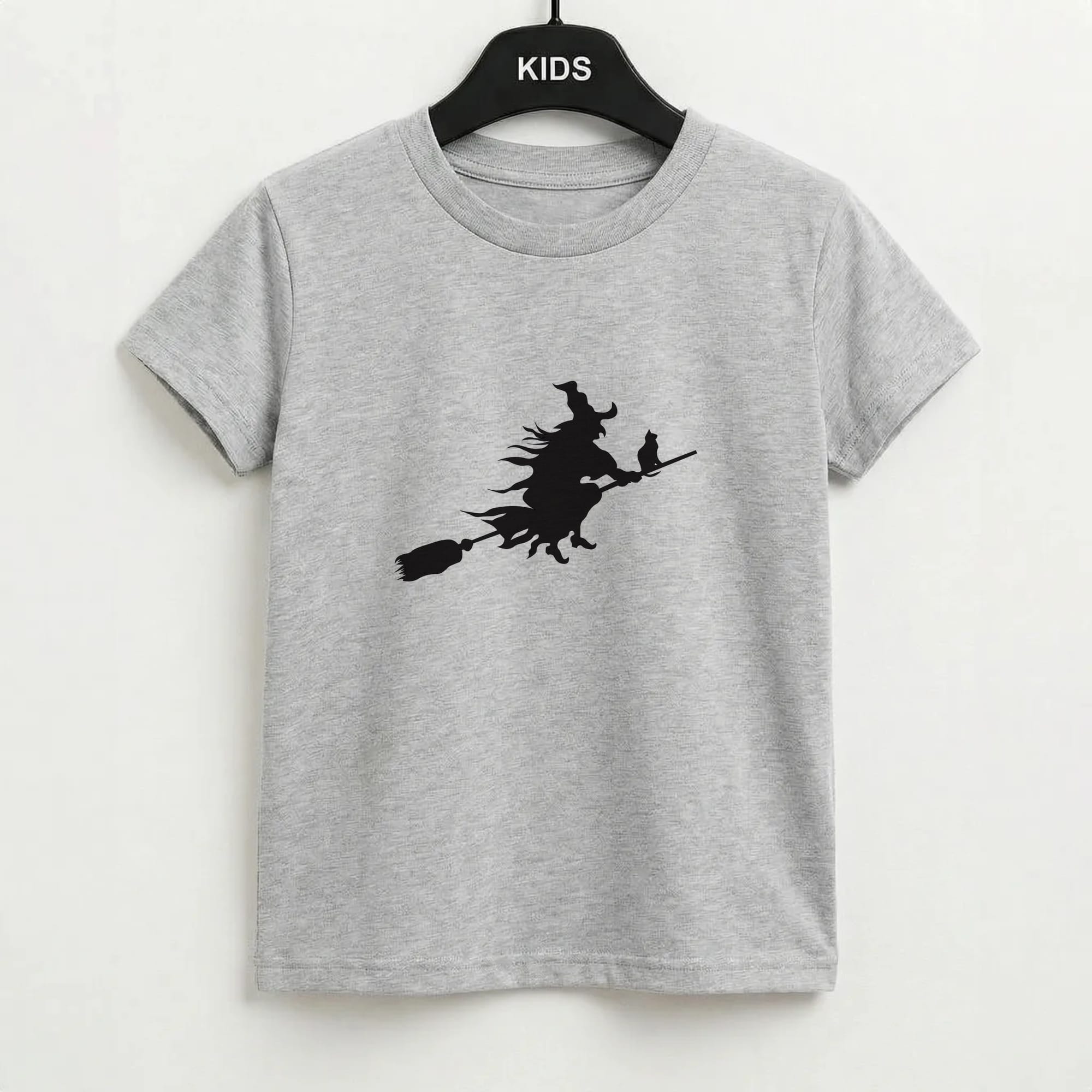 Witch And Cat - Halloween Kids T-Shirt