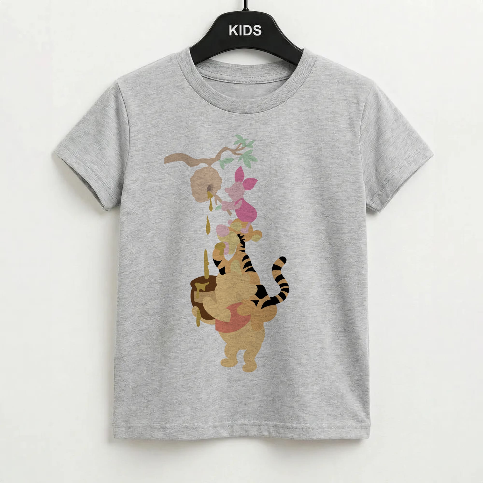 Bouncing Tiger , Piglet , Yellow Bear Kids T-Shirt