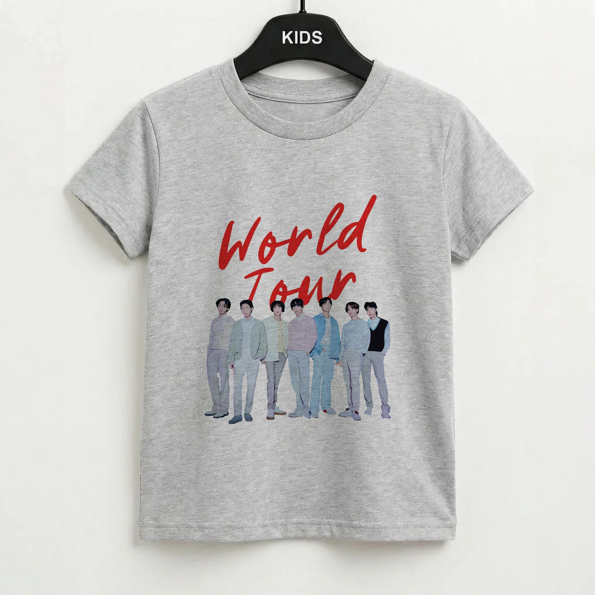 K-Pop Band Pastel Tour Kids T-Shirt