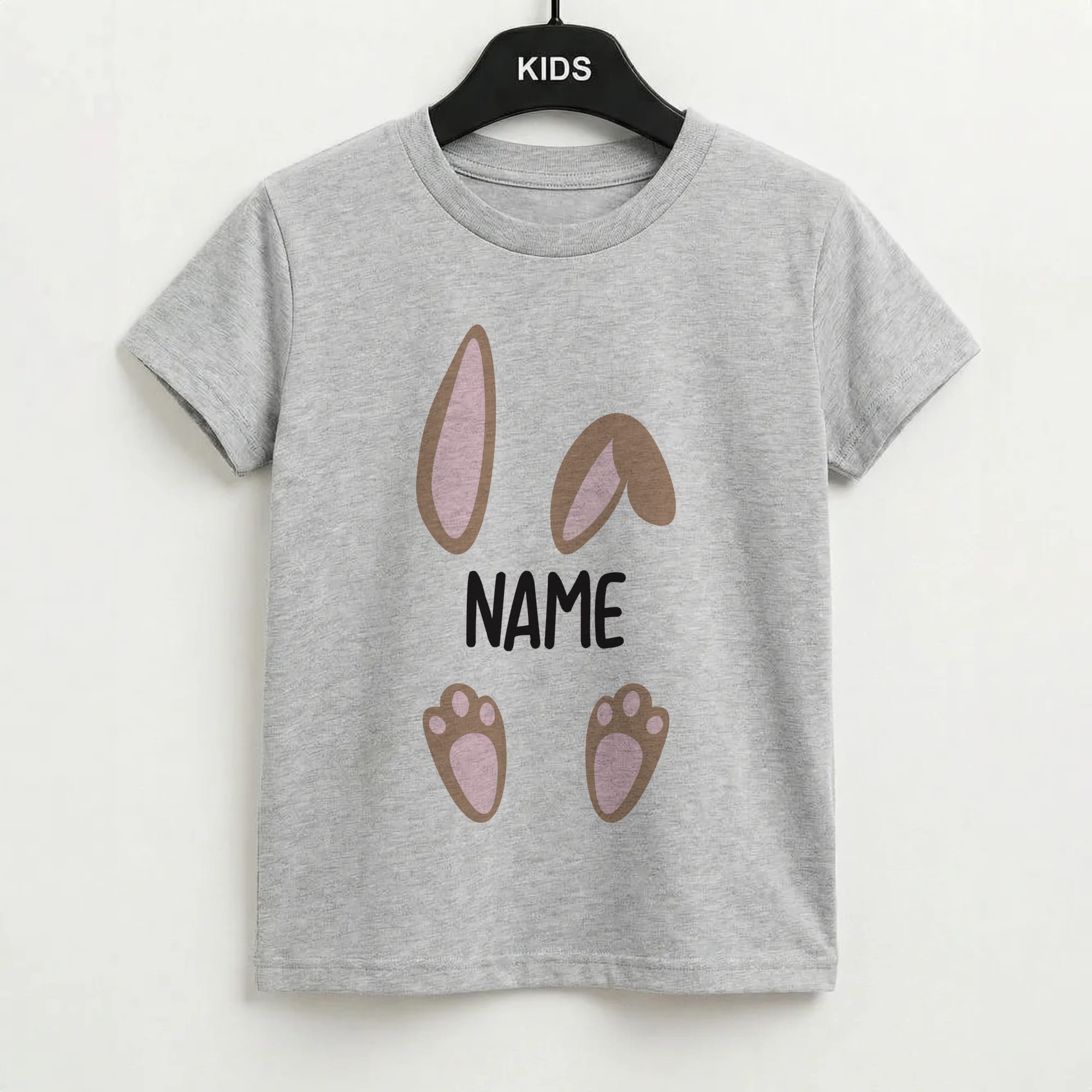 Brown Bunny Personalised Kids T-Shirt