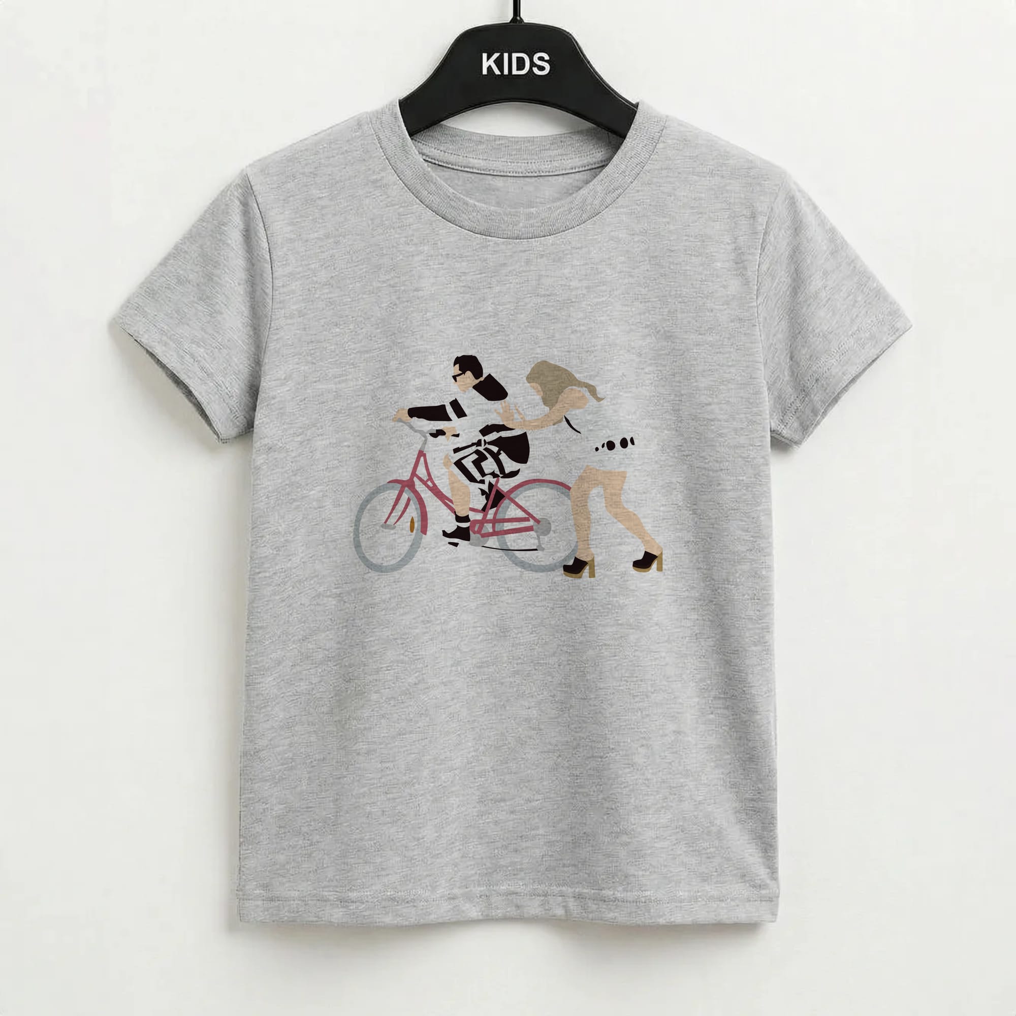 David Riding A Bike Kids T-Shirt