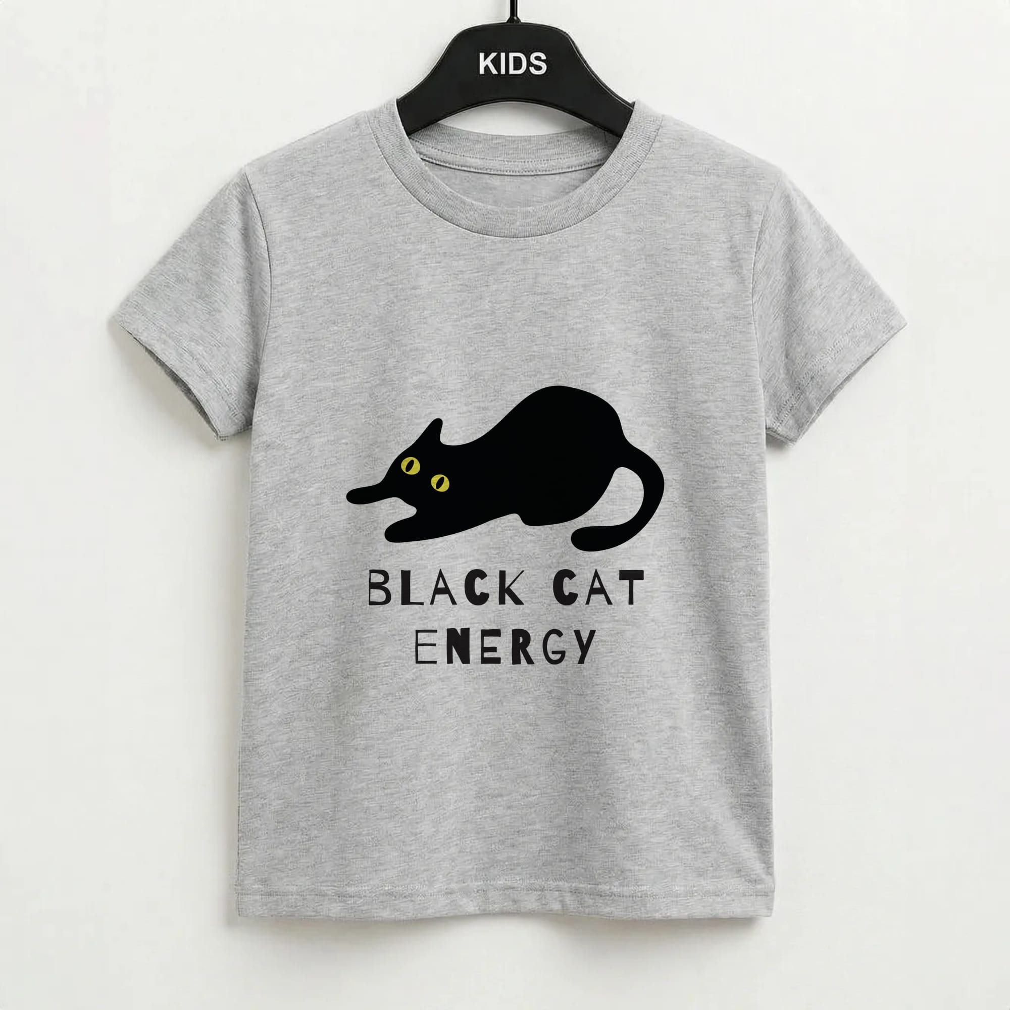 Black Cat Energy Kids T-Shirt