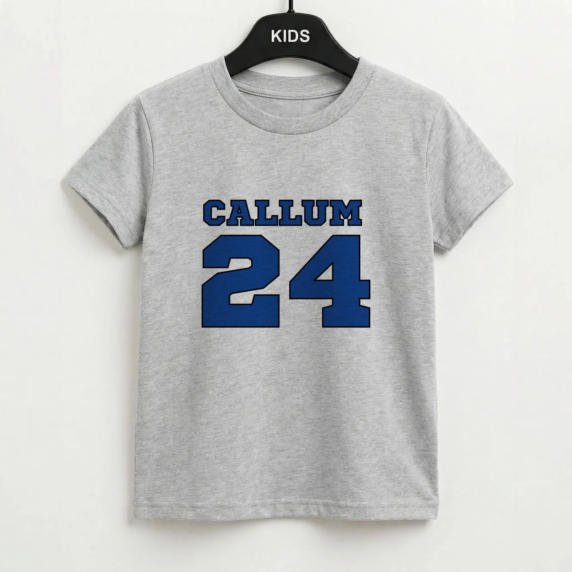 Dark Blue - Personalised Football Kids T-Shirt