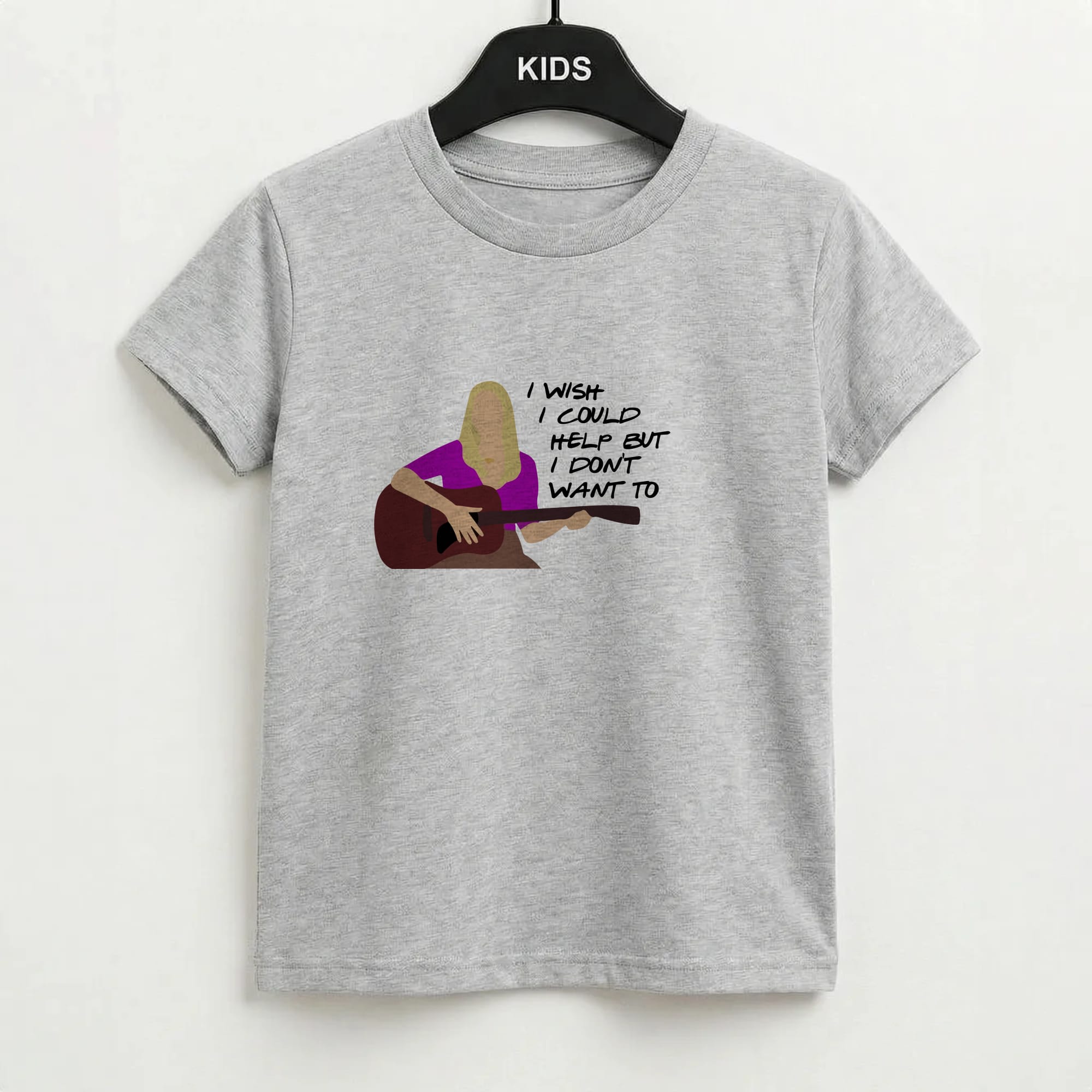 I Wish I Could Help But I Don't Want To Kids T-Shirt
