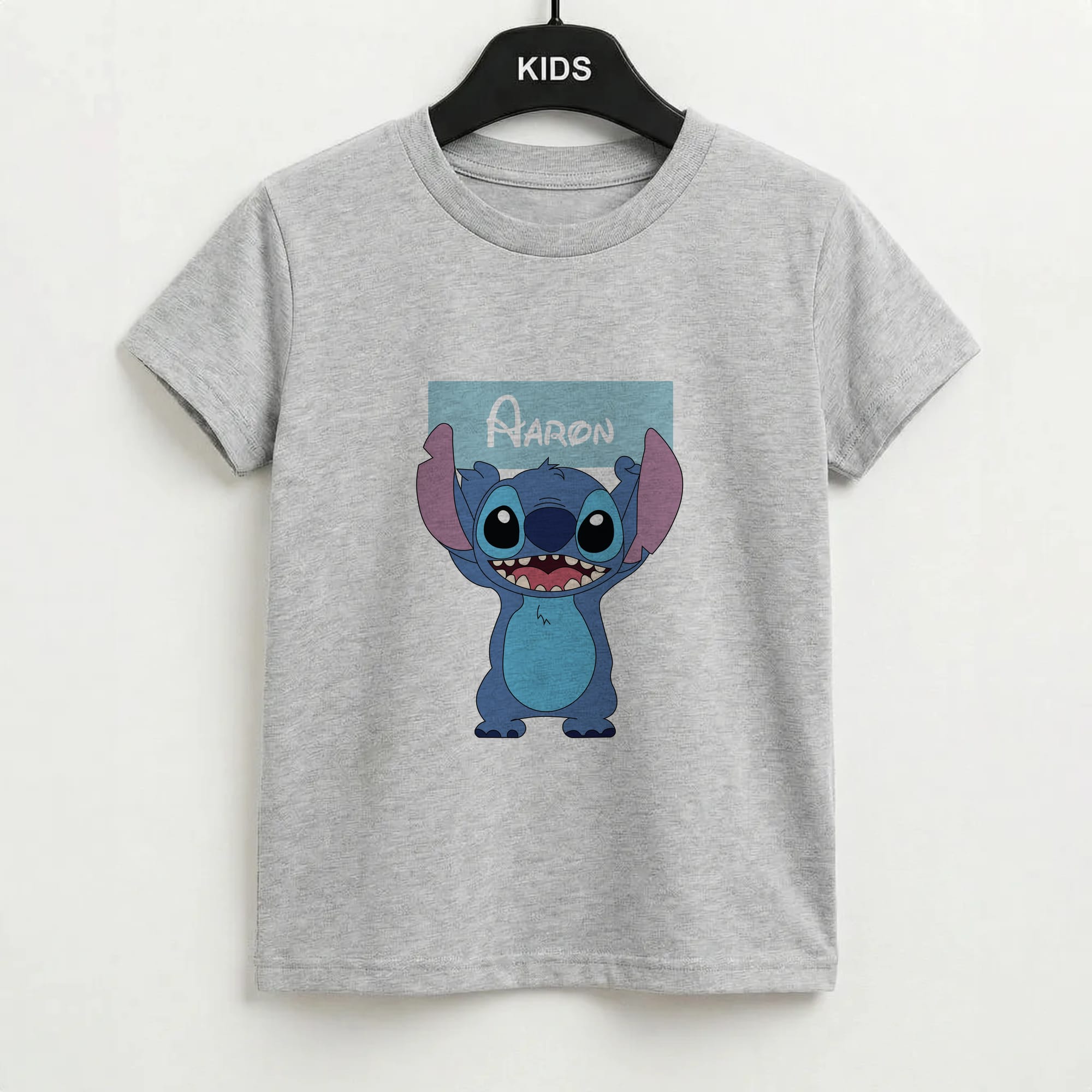 Standing Blue Alien - Personalised Disney Kids T-Shirt