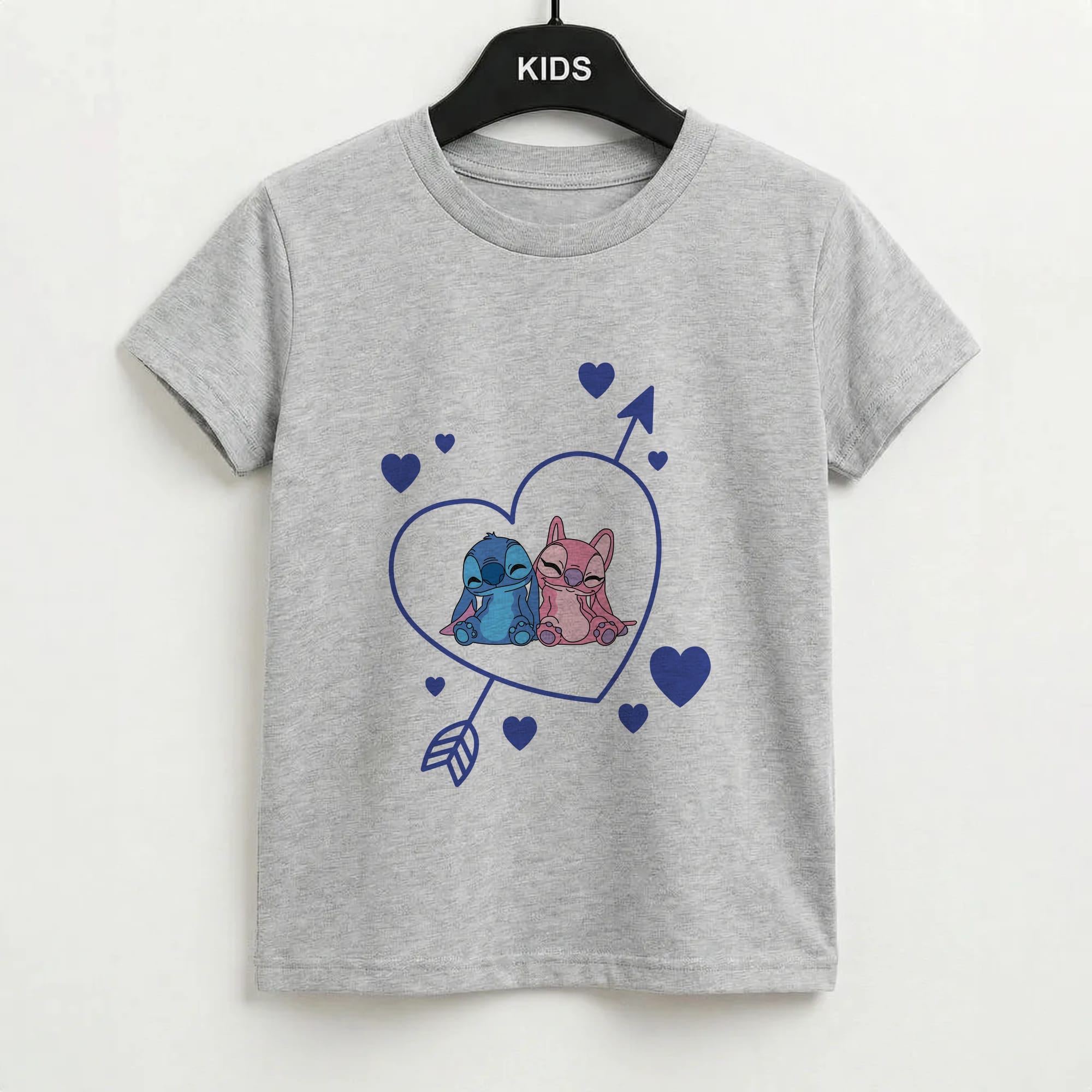 Arrow Heart - Pink Alien Kids T-Shirt