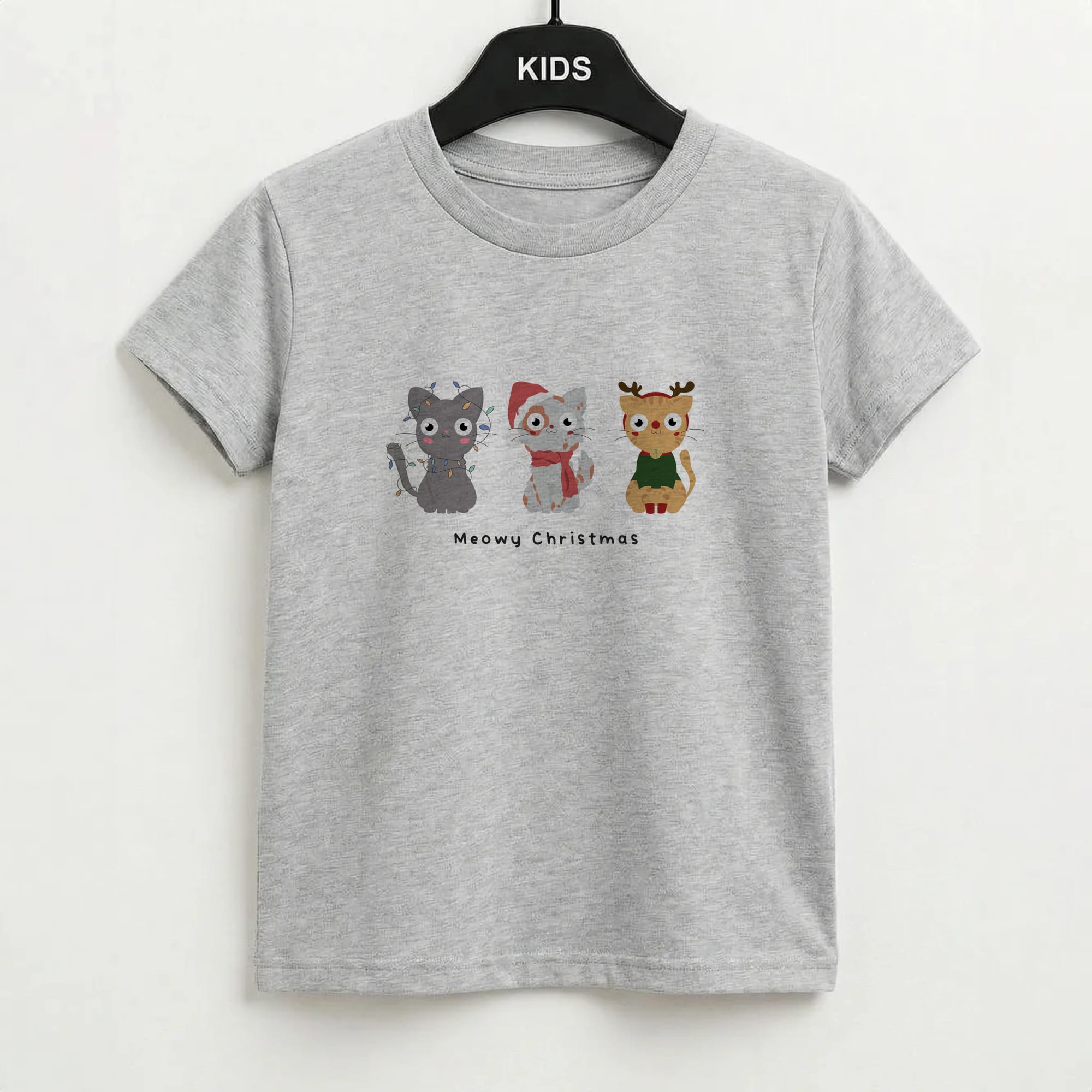 Meowy Christmas Kids T-Shirt