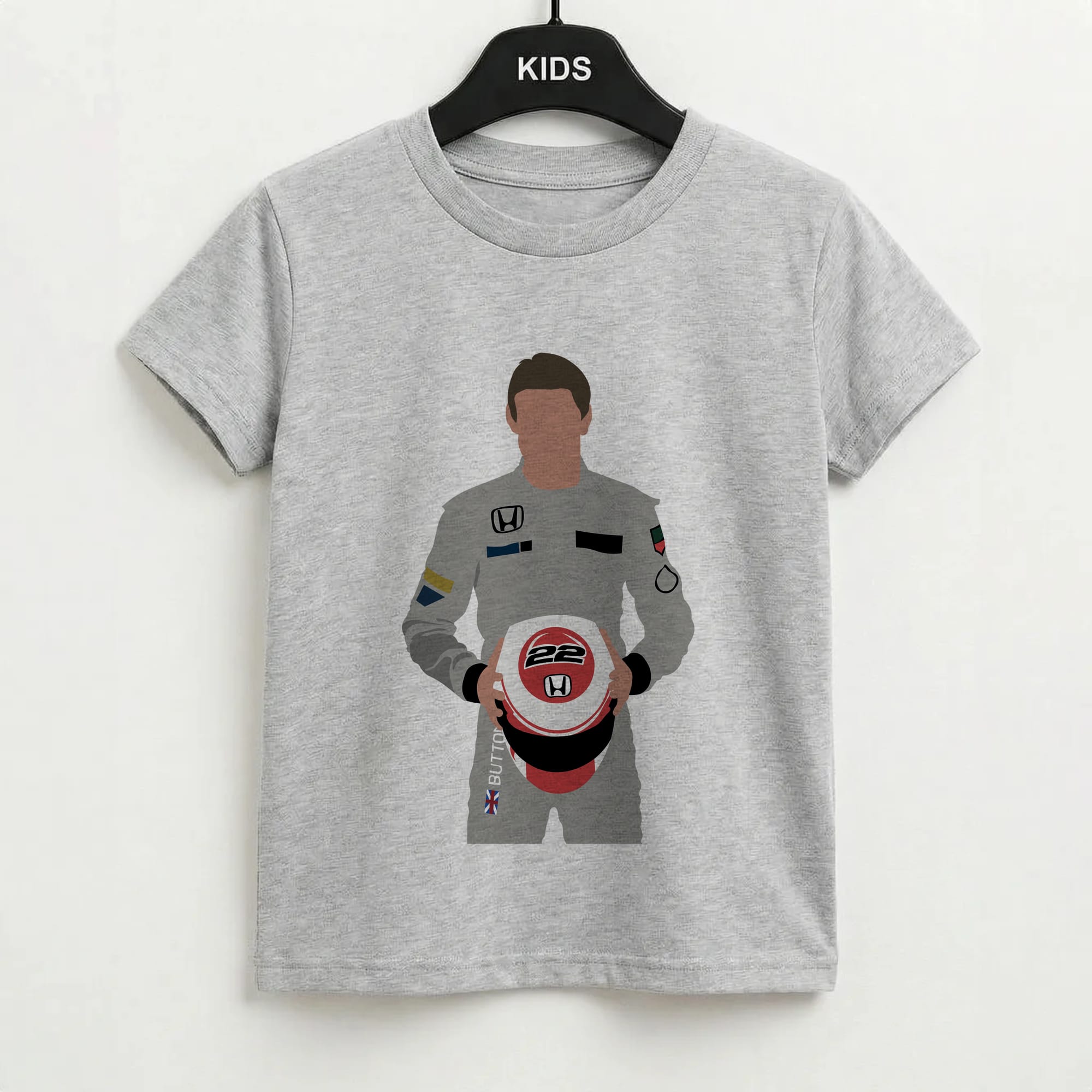 Button - F1 Kids T-Shirt