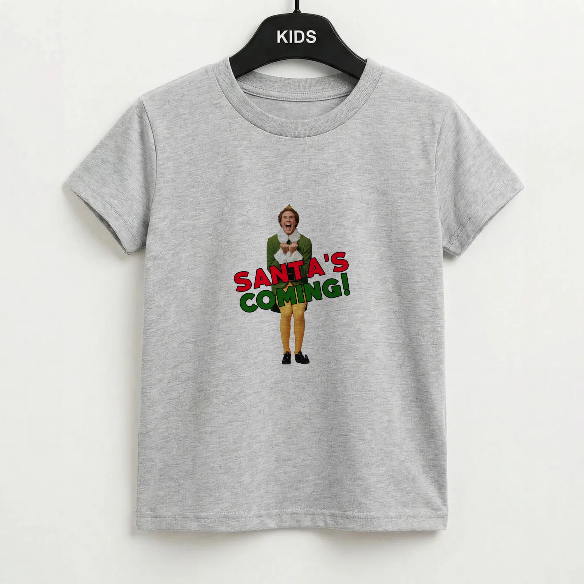 Buddy The Elf - Santa's Coming! Kids T-Shirt