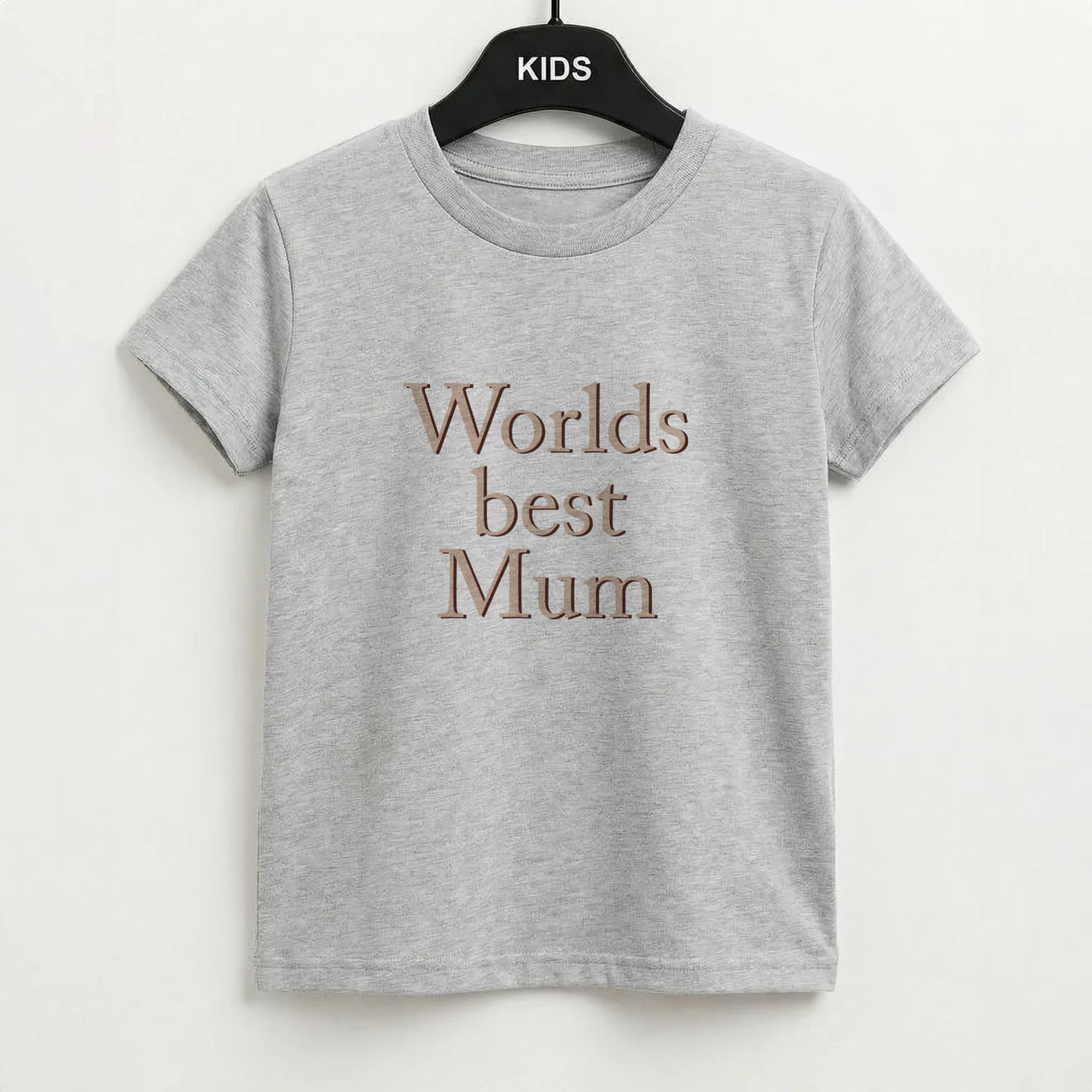 Worlds Best Mum - Floral Mother's Day Kids T-Shirt