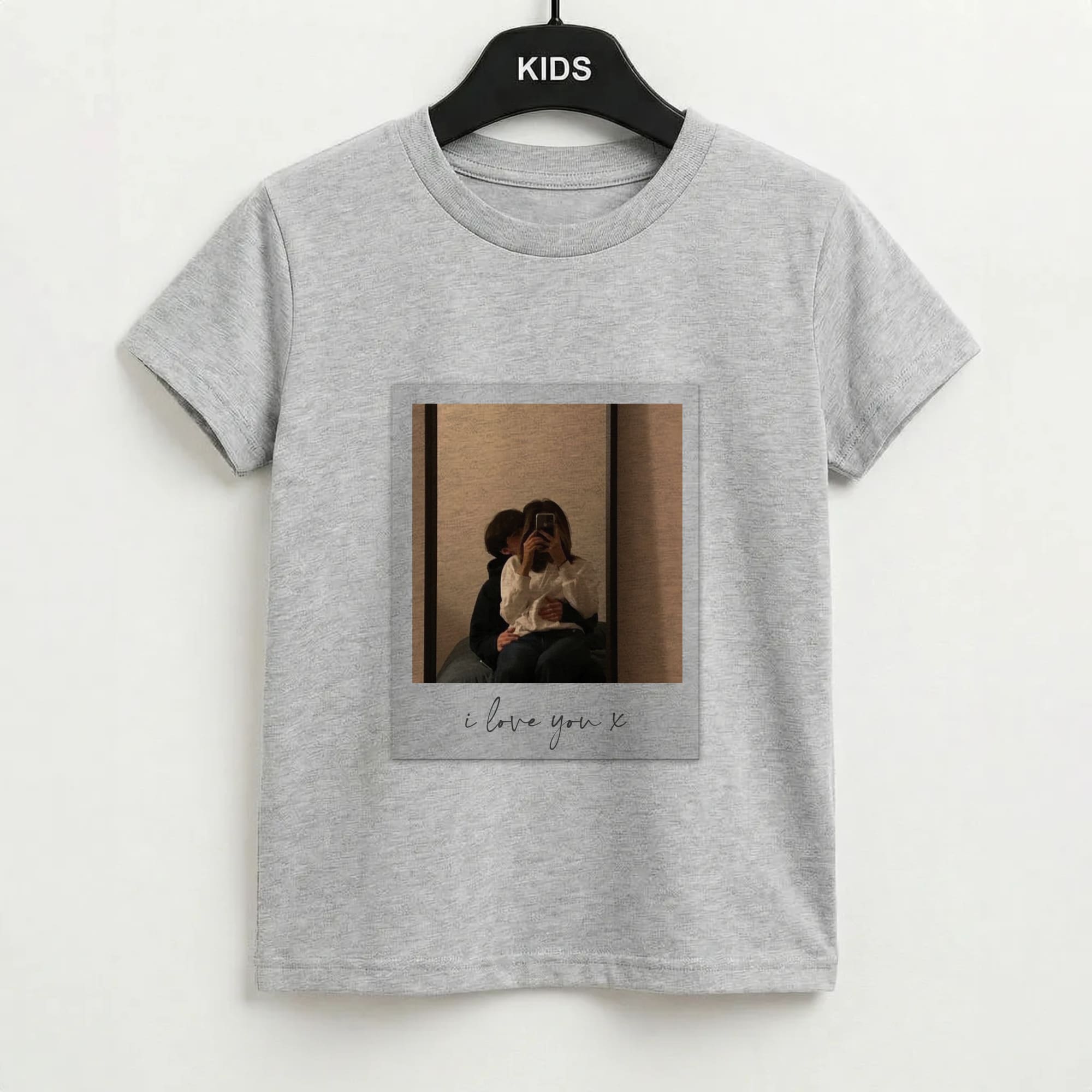 I Love You Polaroid - Personalised Couples Kids T-Shirt
