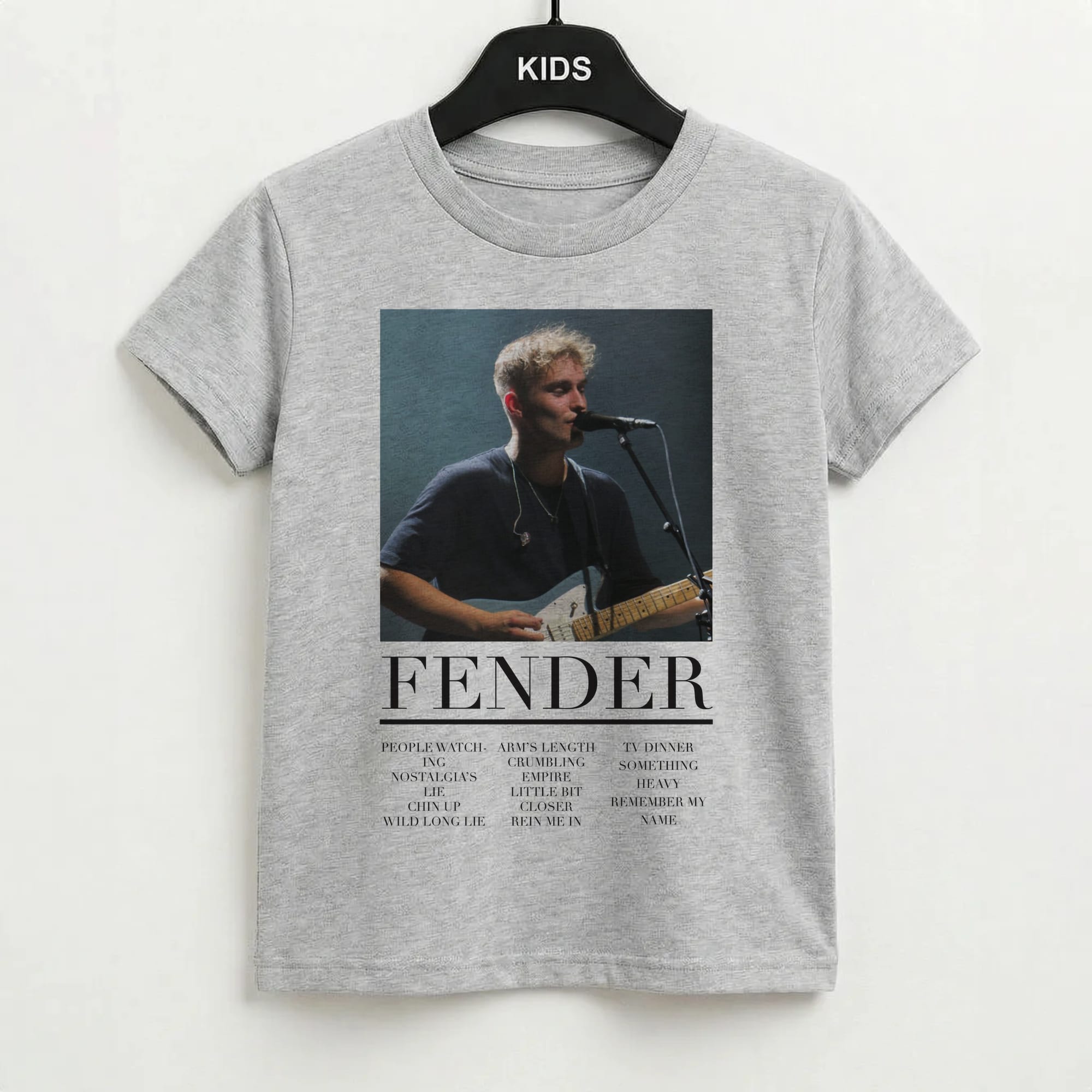 Fender Orange Song List Kids T-Shirt