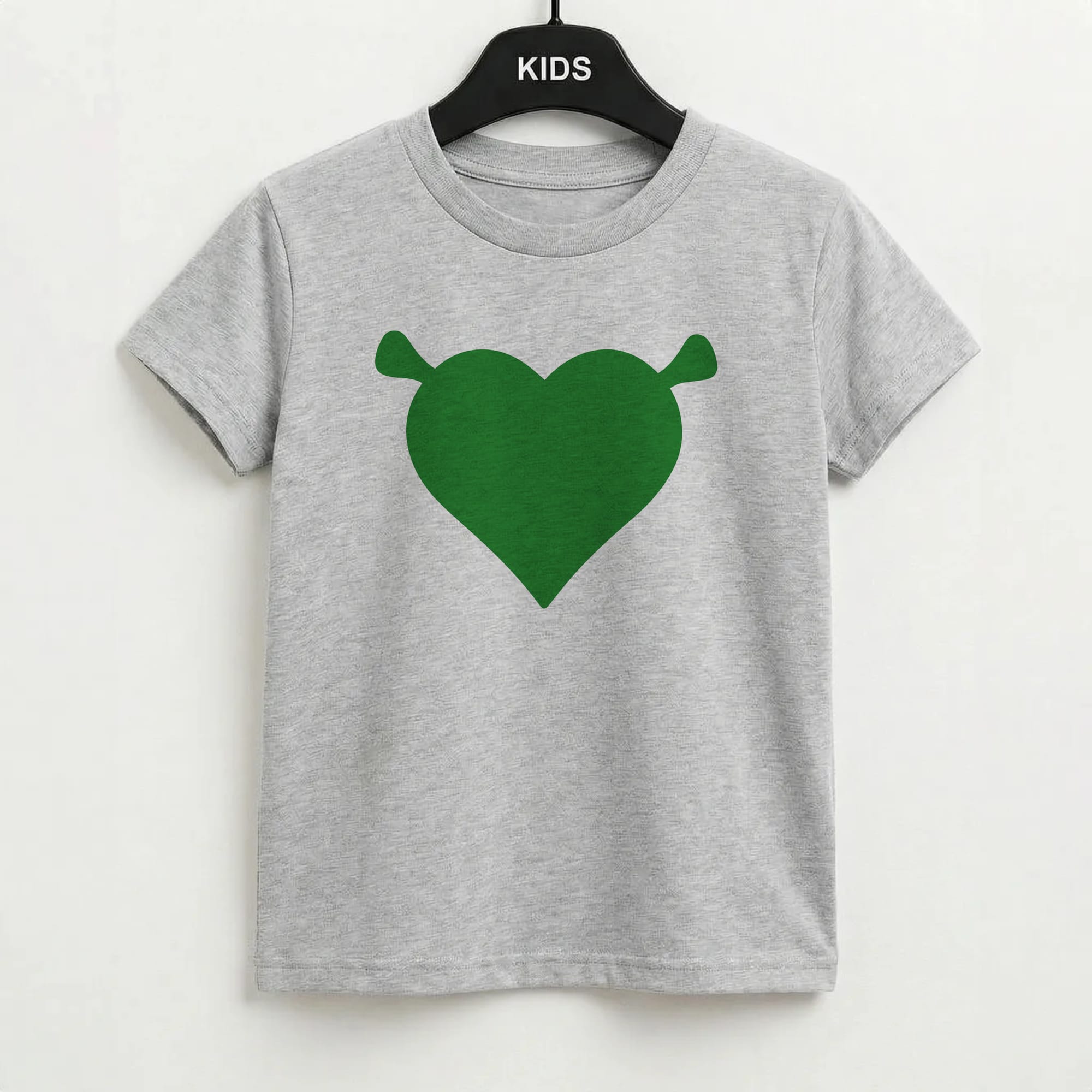 Green Ogre Heart Kids T-Shirt