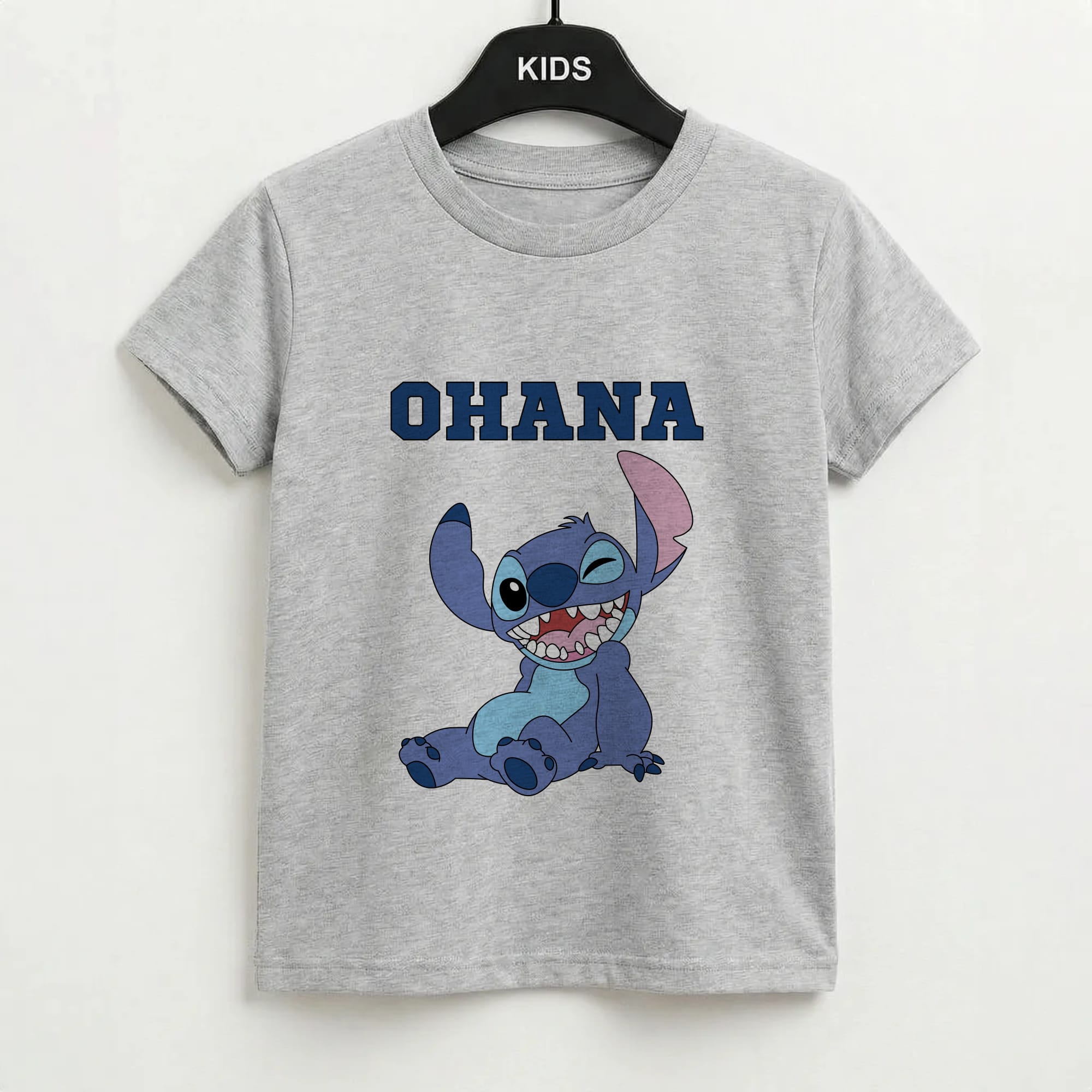 Blue Alien Ohana Kids T-Shirt