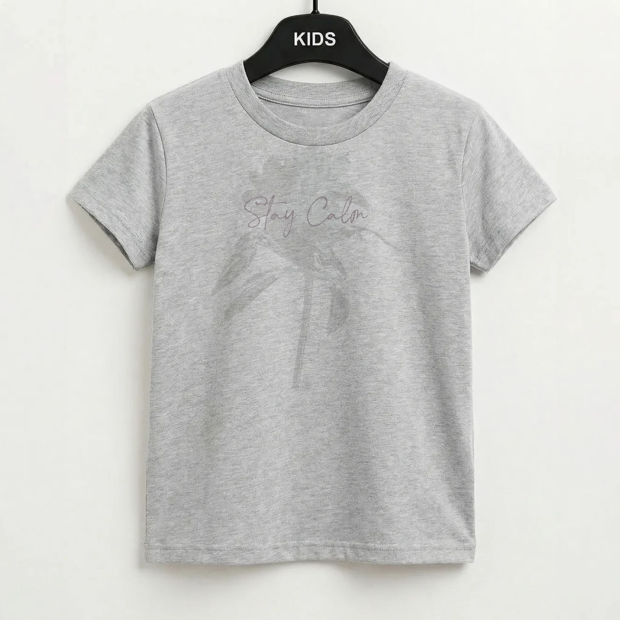 Mauve Stay Calm Kids T-Shirt