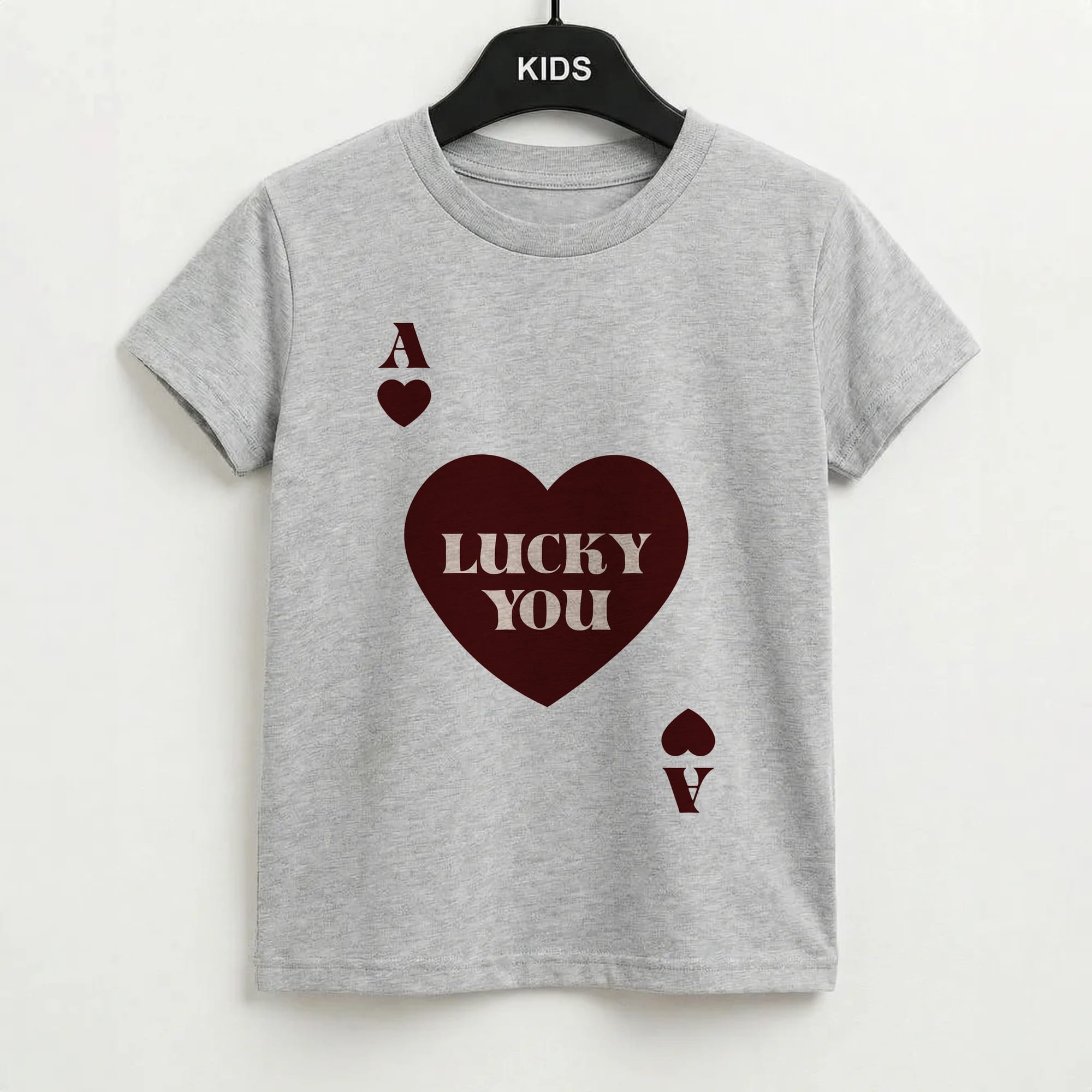 Ace Of Hearts Lucky You Kids T-Shirt