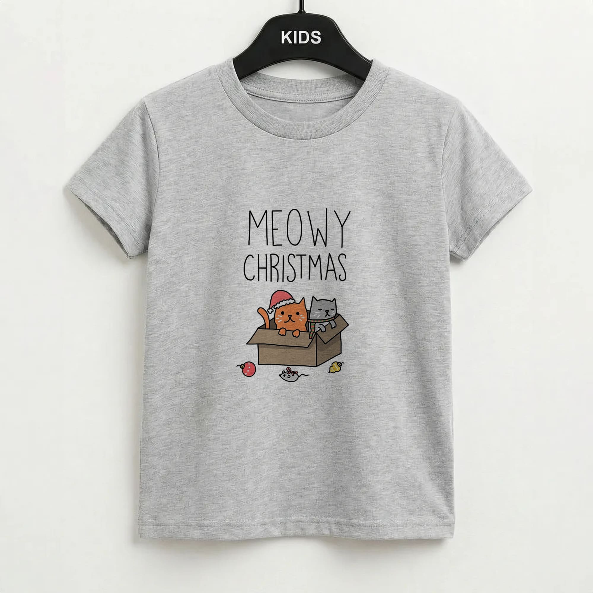 Meowy Christmas Kids T-Shirt