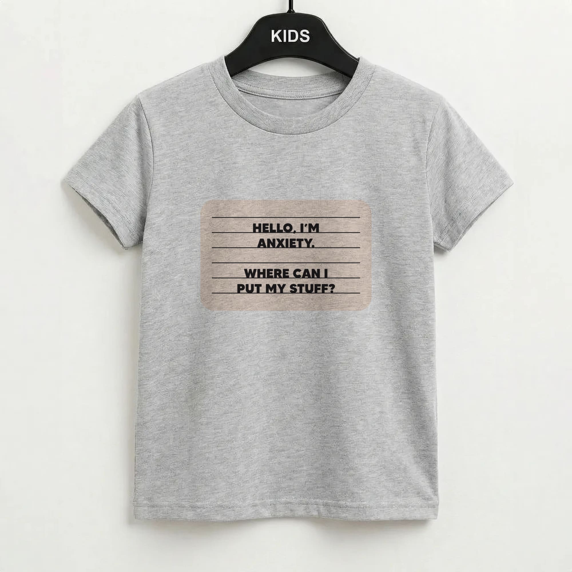 Hello I'm Anxiety - Inside Out Kids T-Shirt