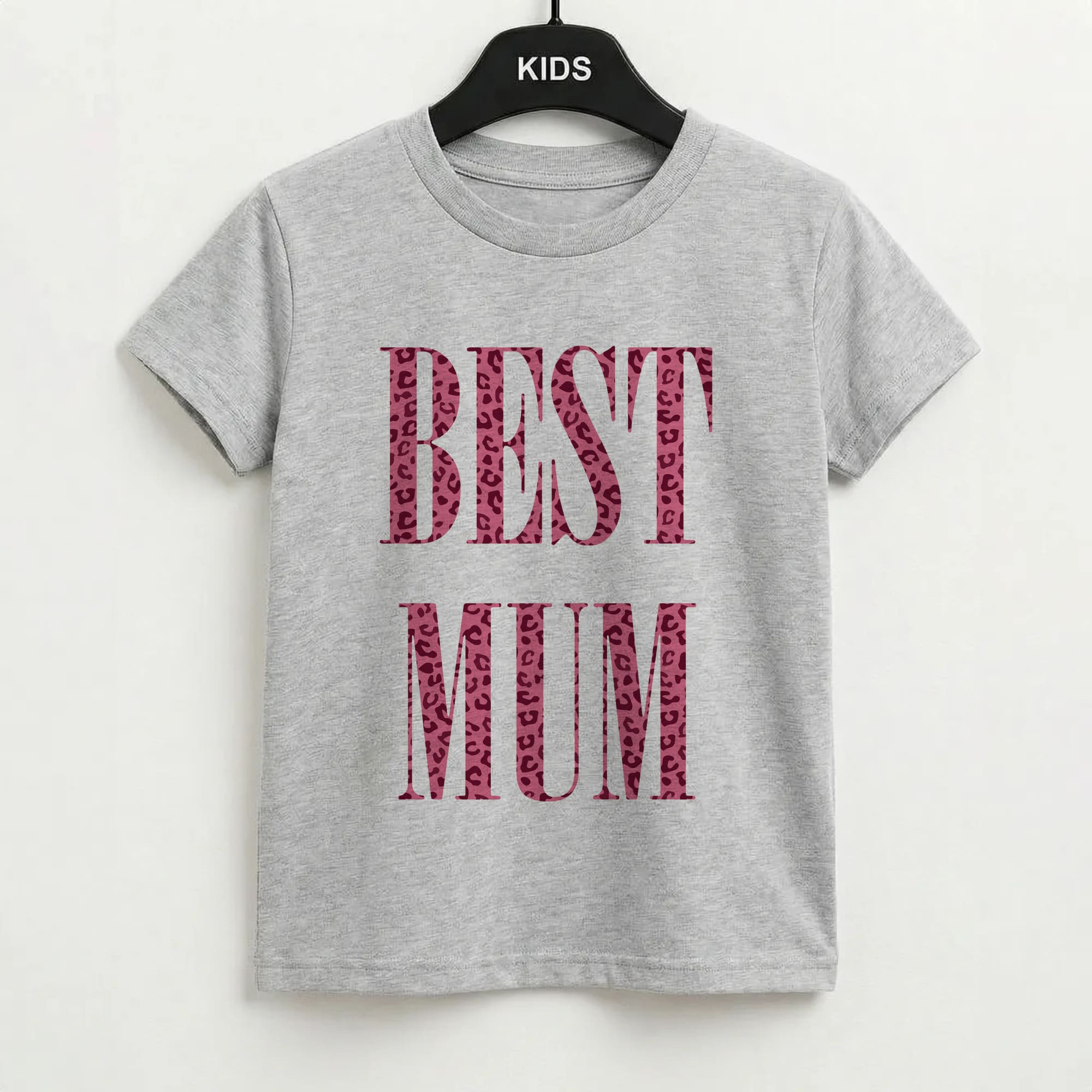 Best Mum Leopard Print Kids T-Shirt
