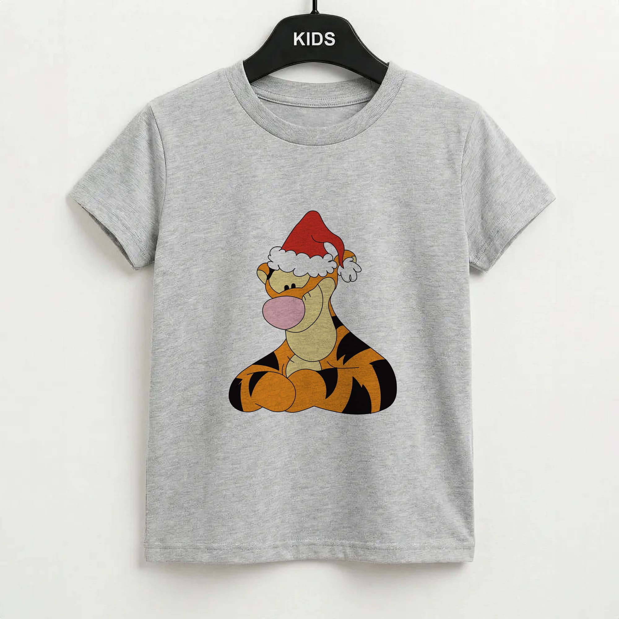 Tiger Pattern Christmas Kids T-Shirt