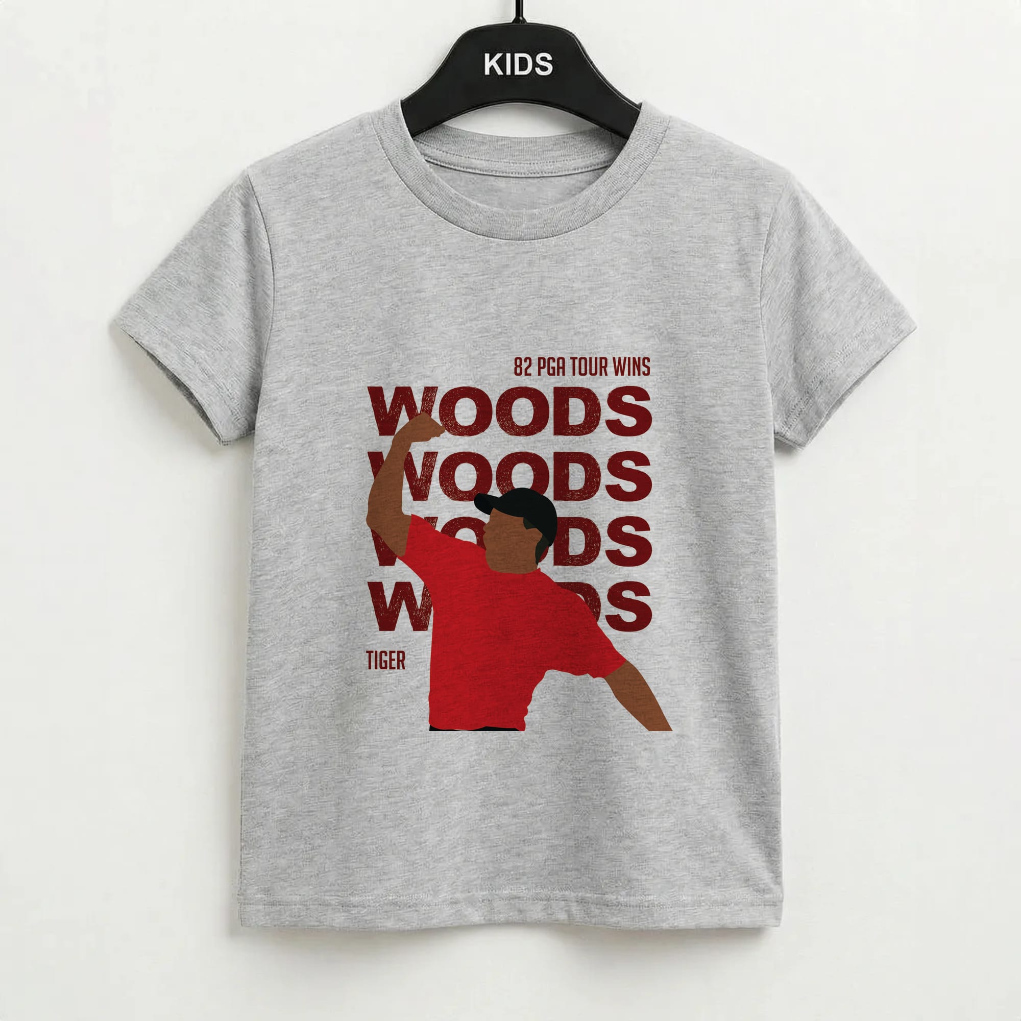 Woods Dark Red Kids T-Shirt