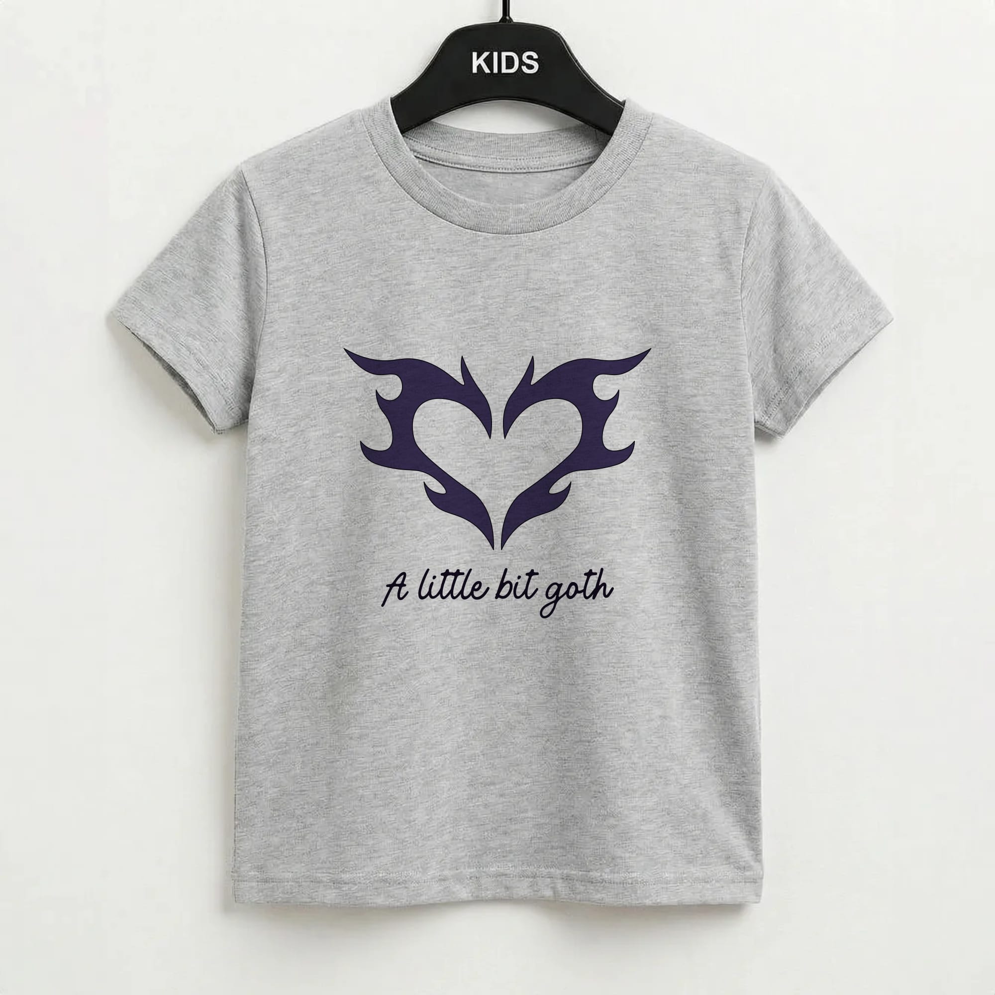 A Little Bit Goth Purple Kids T-Shirt