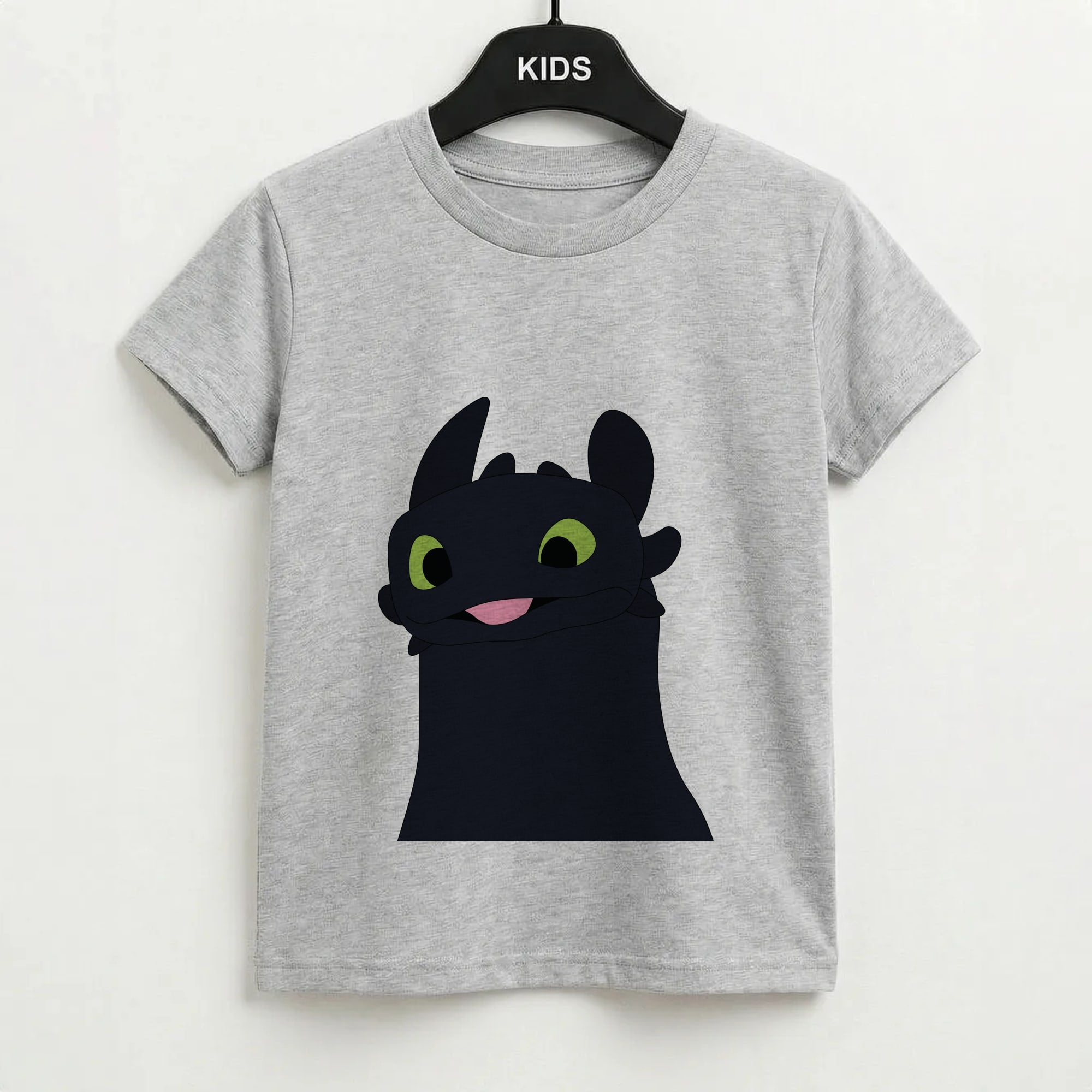 Black Fury Dragon Kids T-Shirt