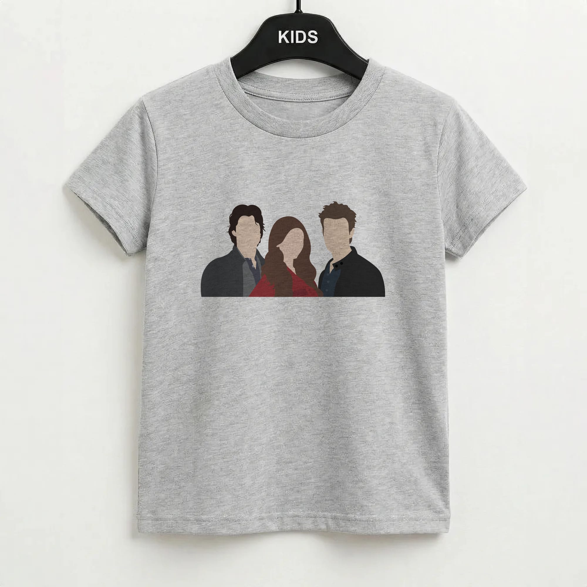 Elena, Damon And Stefan - VD Kids T-Shirt
