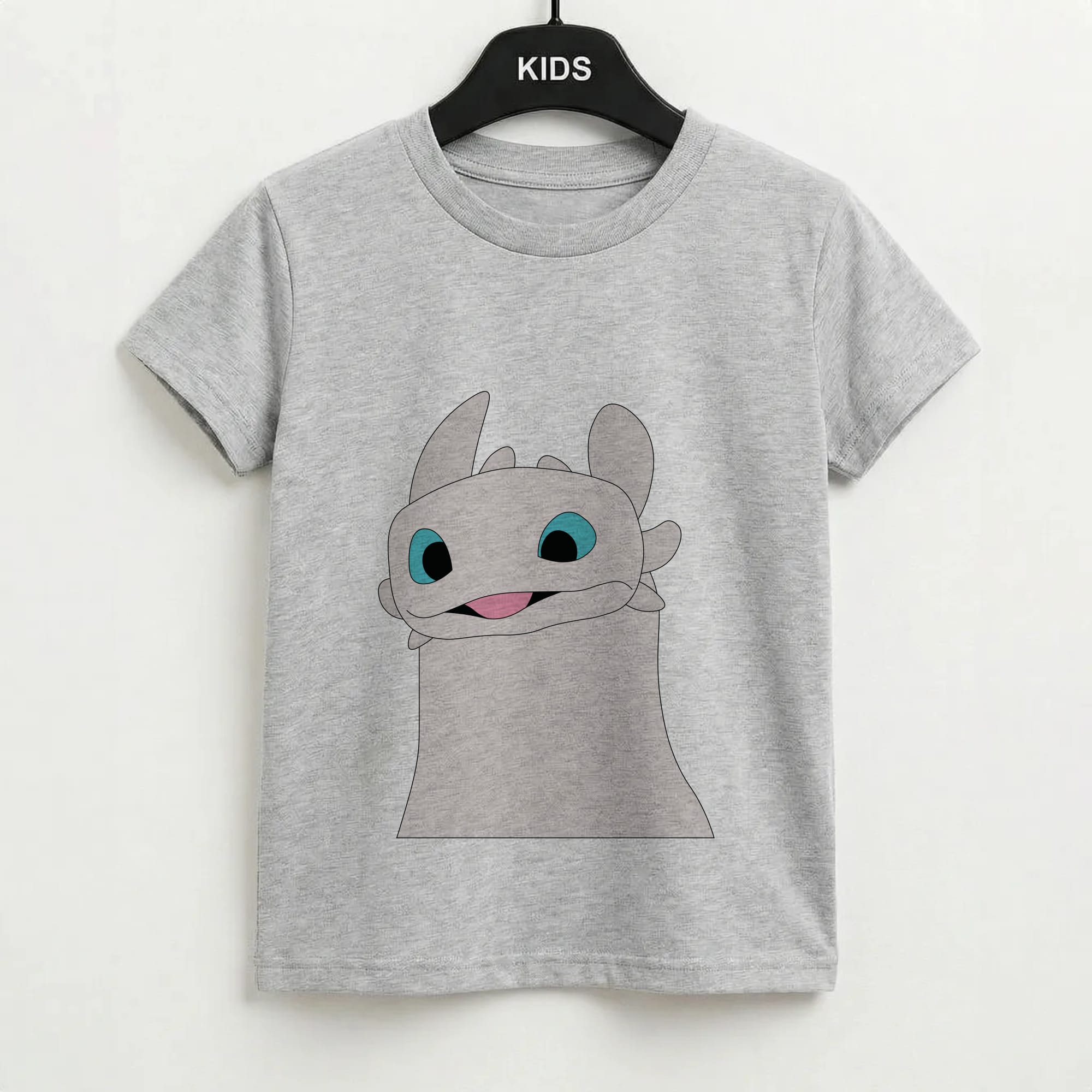 White Fury Dragon Kids T-Shirt