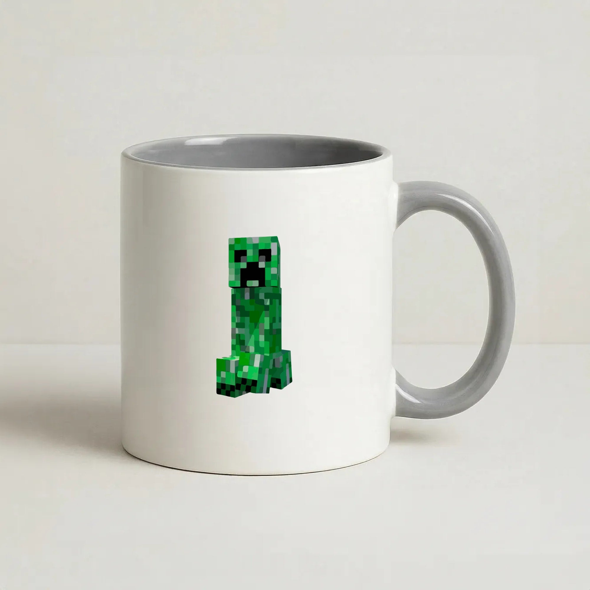 Mining Creeper Coffee Grey Mug