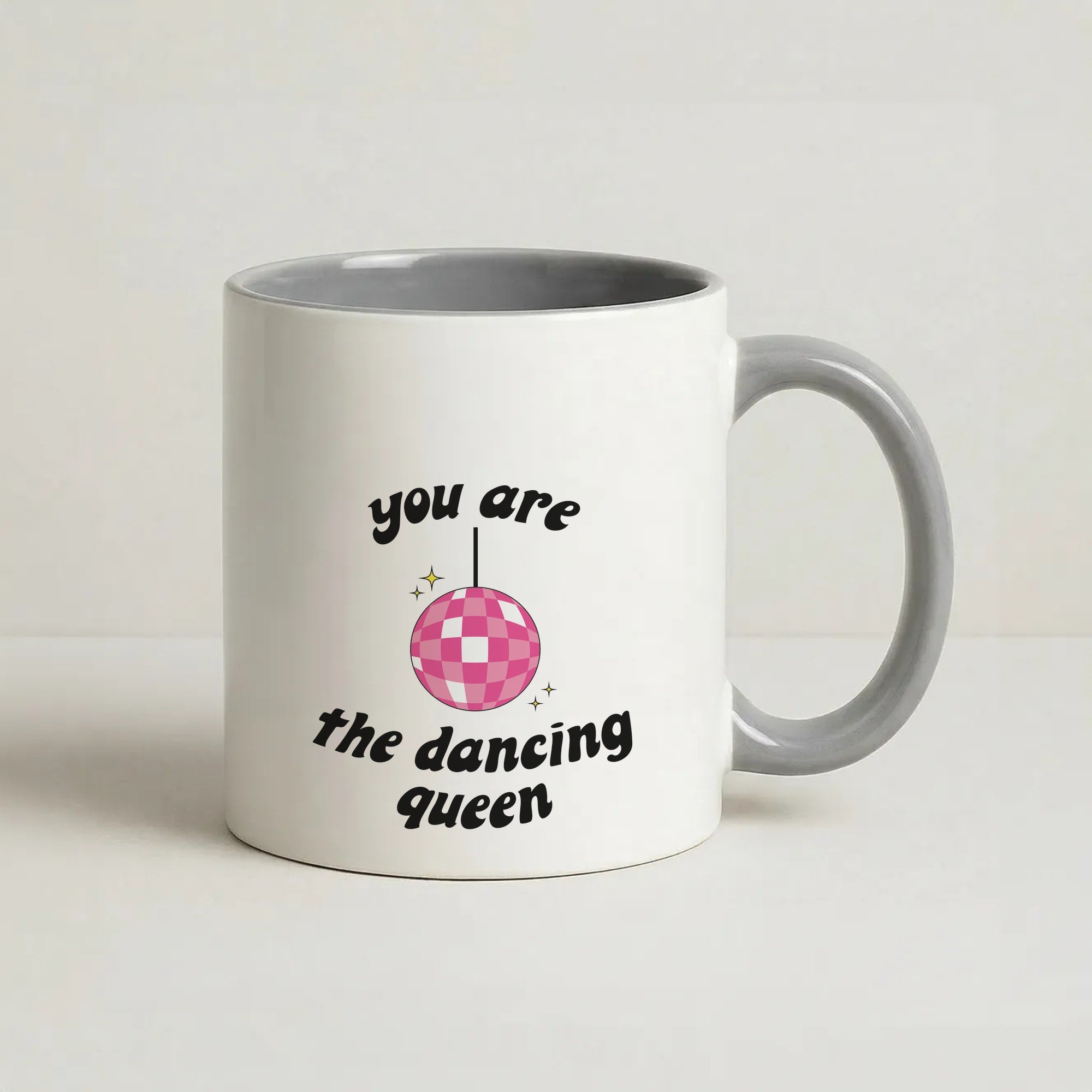 Dancing Queen Coffee Grey Mug