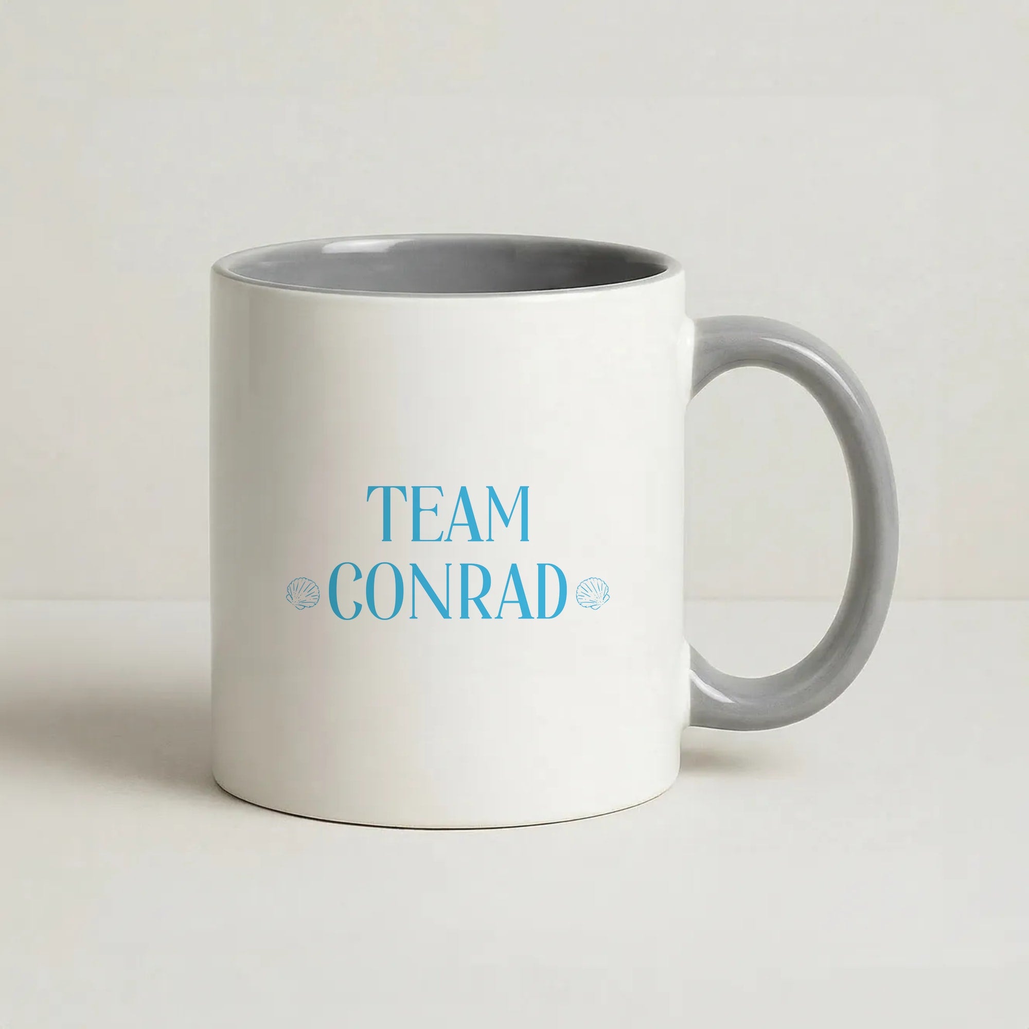 Seashells Team Conrad Coffee Grey Mug