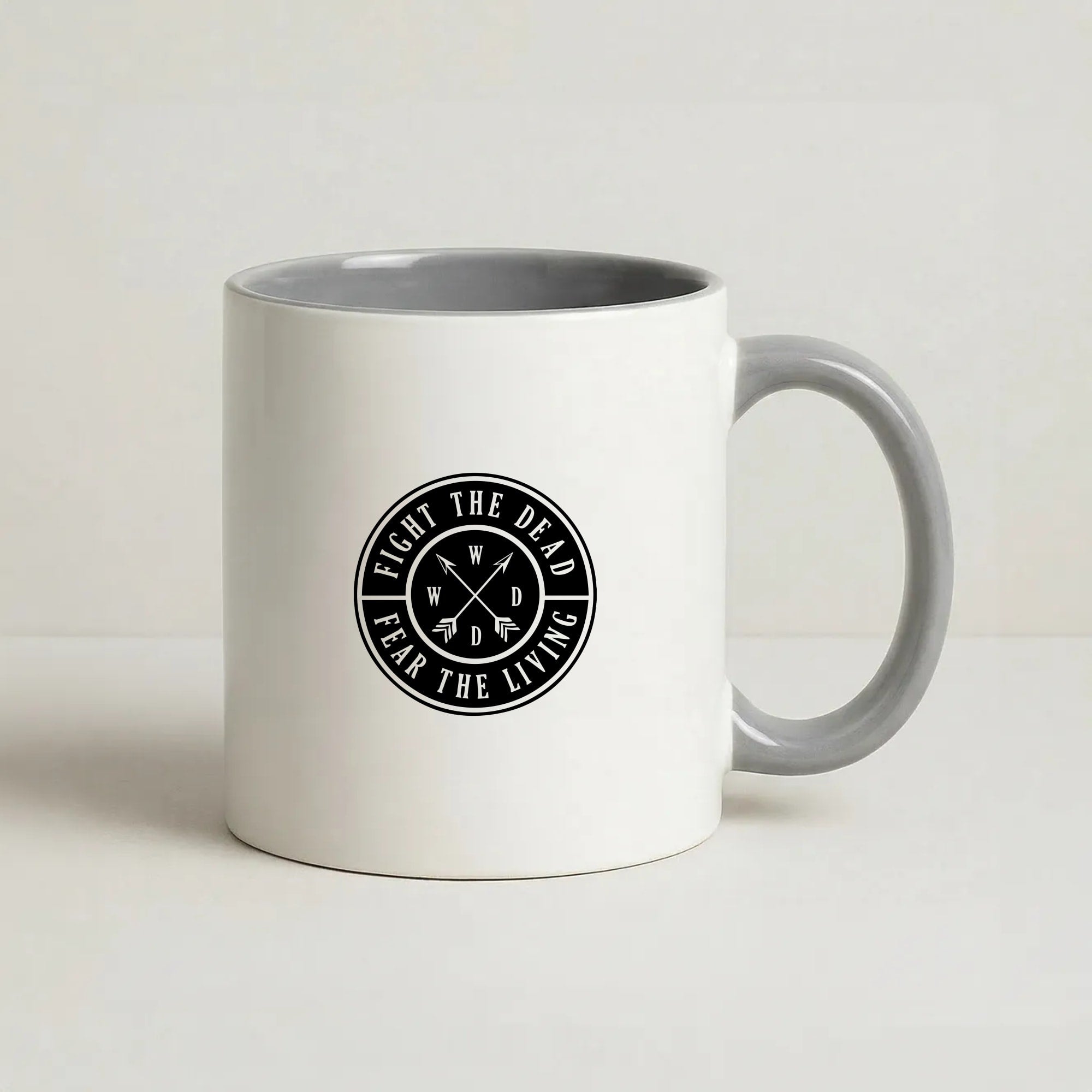 Fight The Dead, Fear The Living - TWD Coffee Grey Mug