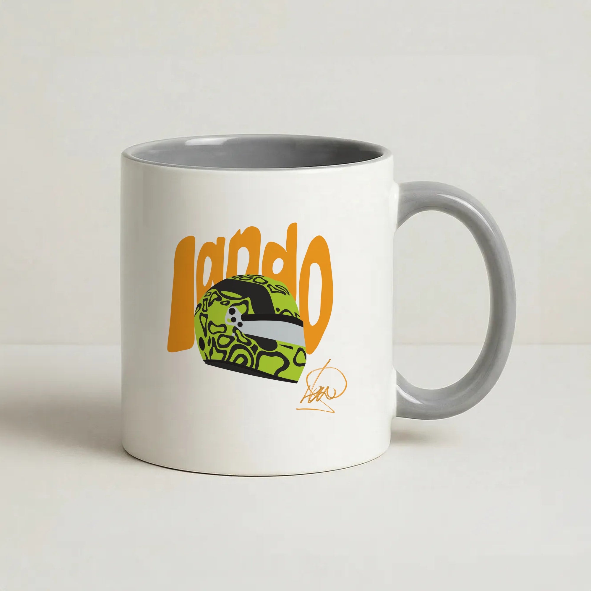 Abstract Lando Coffee Grey Mug