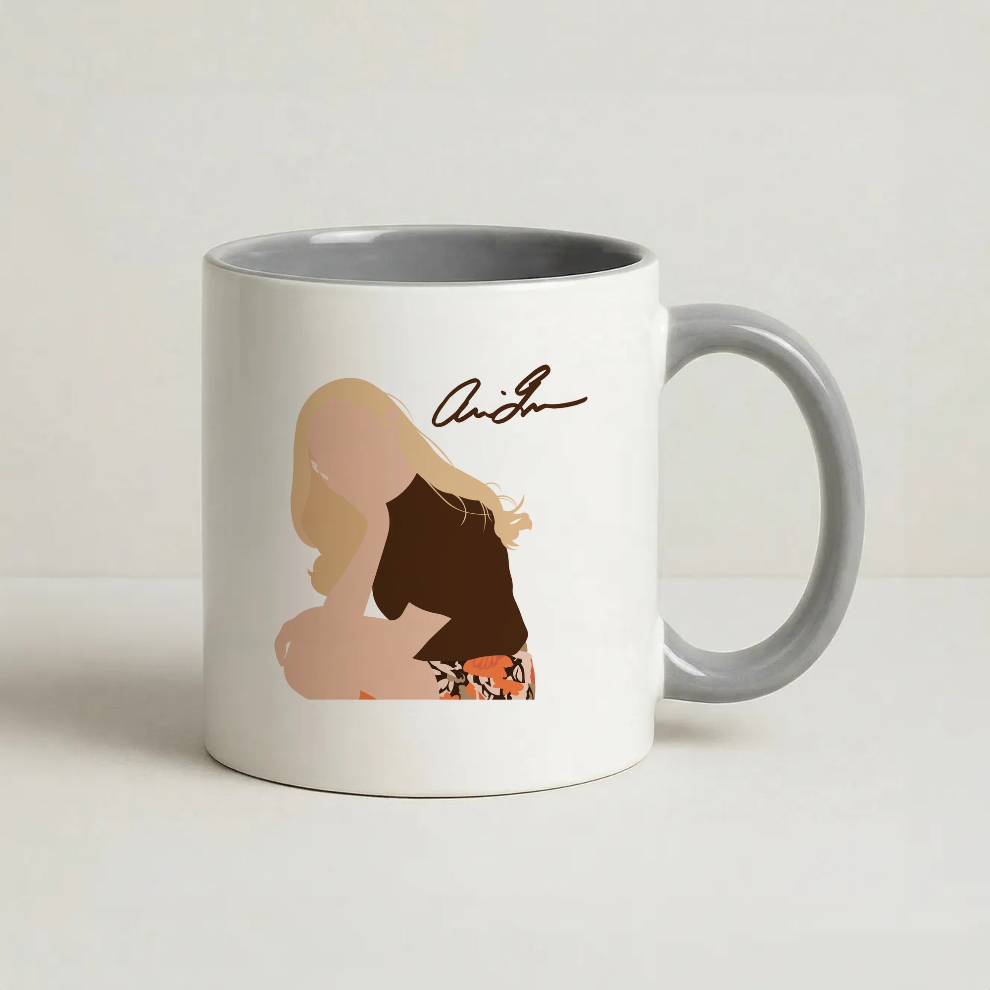 Vintage Pose Coffee Grey Mug