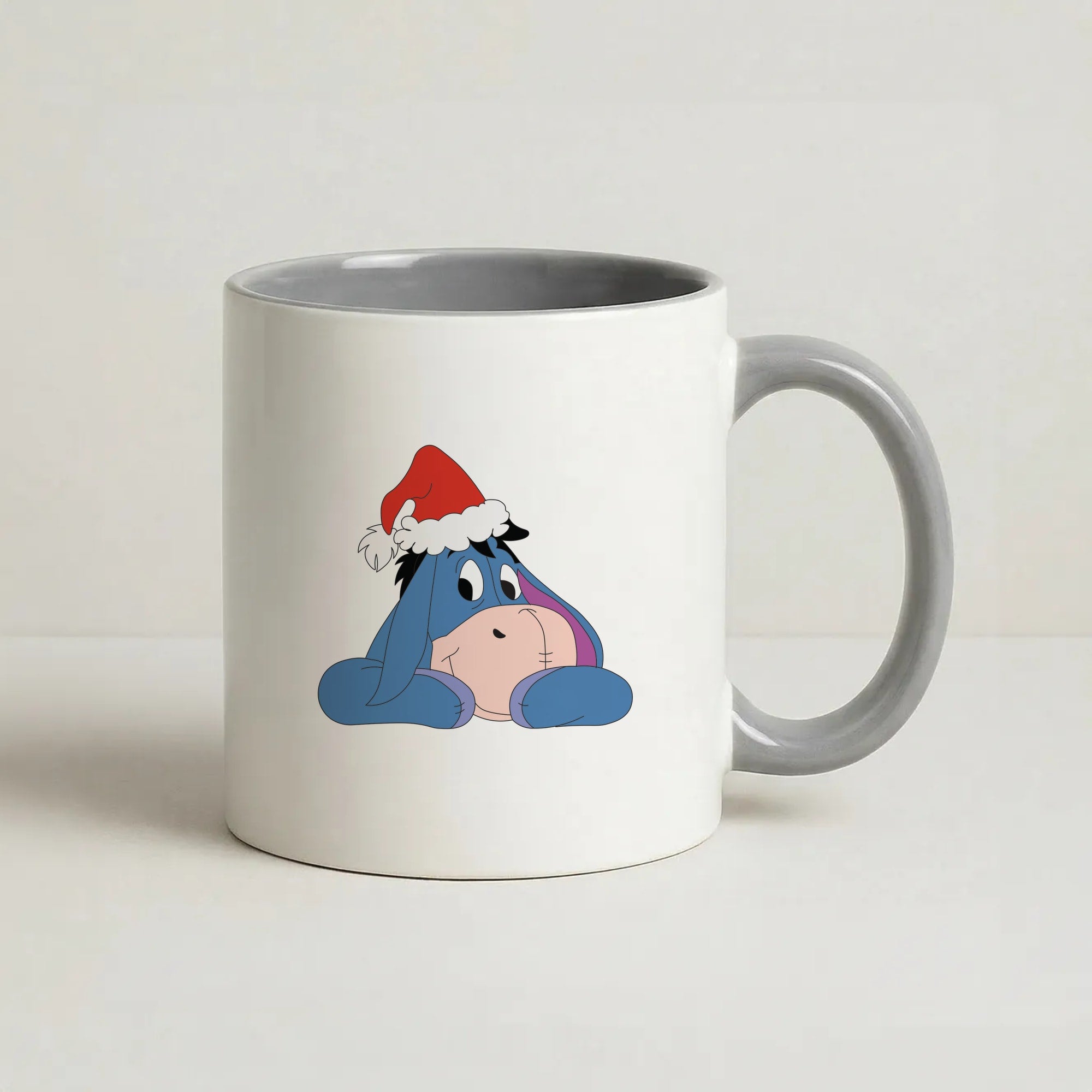 Donkey Pattern Christmas Coffee Grey Mug